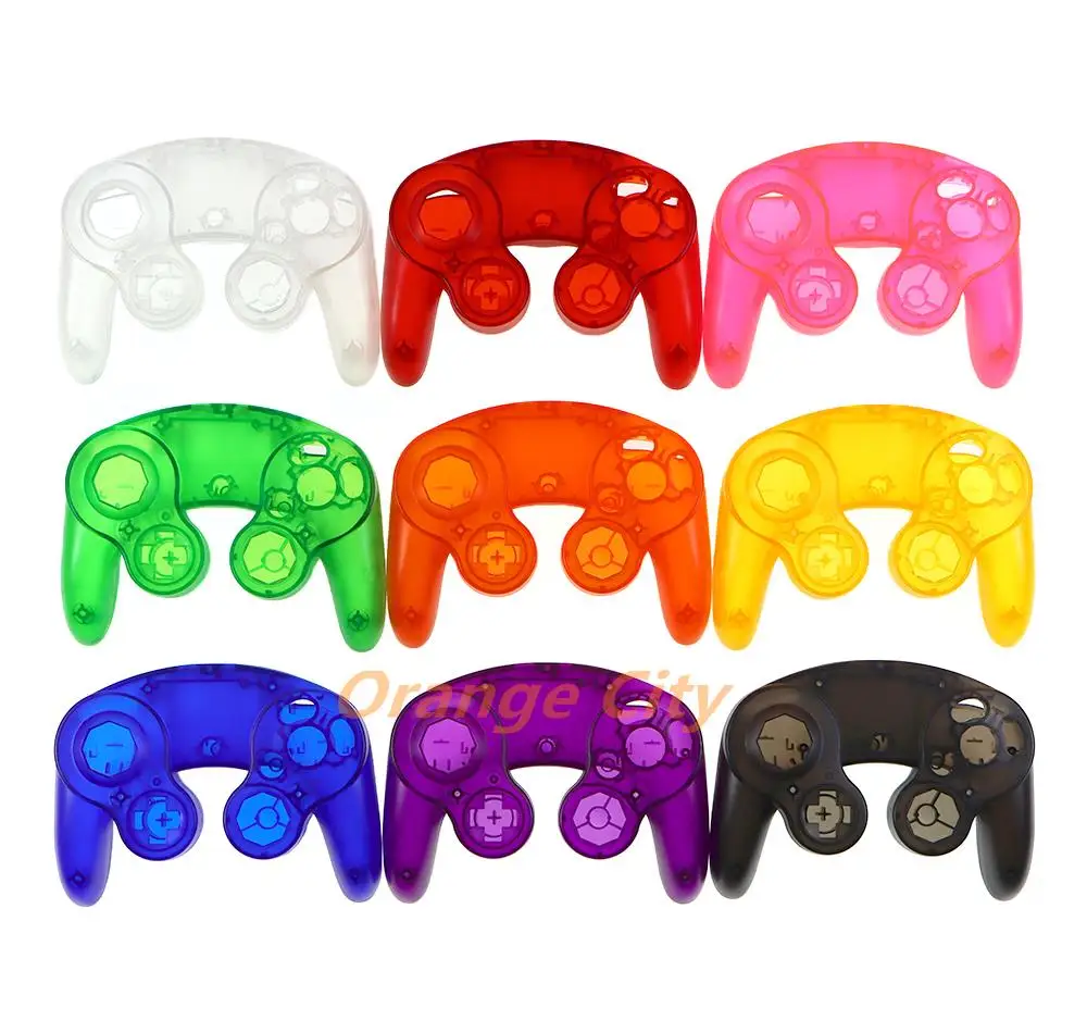 10 комплектов для контроллера Nintend NGC Gamecube, однотонная крышка корпуса, прозрачный корпус, чехол с ручкой, защитные аксессуары
10 комплектов для контроллера Nintend NGC Gamecube, однотонная крышка корпуса, прозрачный корпус, чехол с ручкой, защитные аксессуары