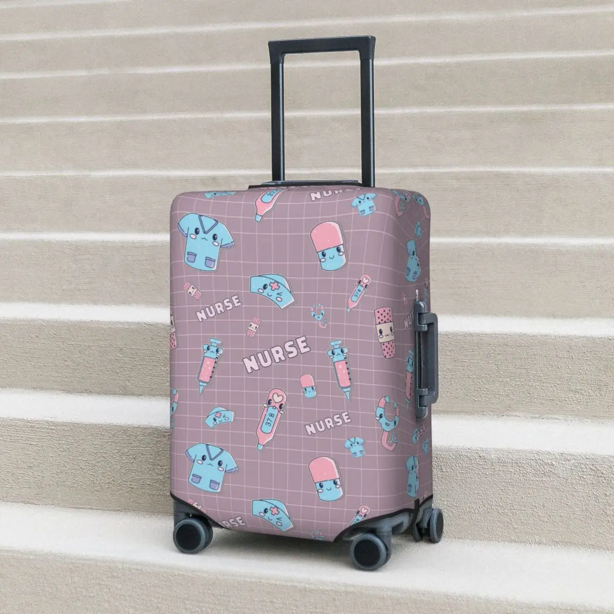 Kawaii Hospital Medical Pattern Gift For Nurses Suitcase Cover Protection Elastic Travel Luggage Protector Covers for 18-32 Inch
Kawaii Hospital Medical Pattern Gift For Nurses Suitcase Cover Protection Elastic Travel Luggage Protector Covers for 18-32 Inch