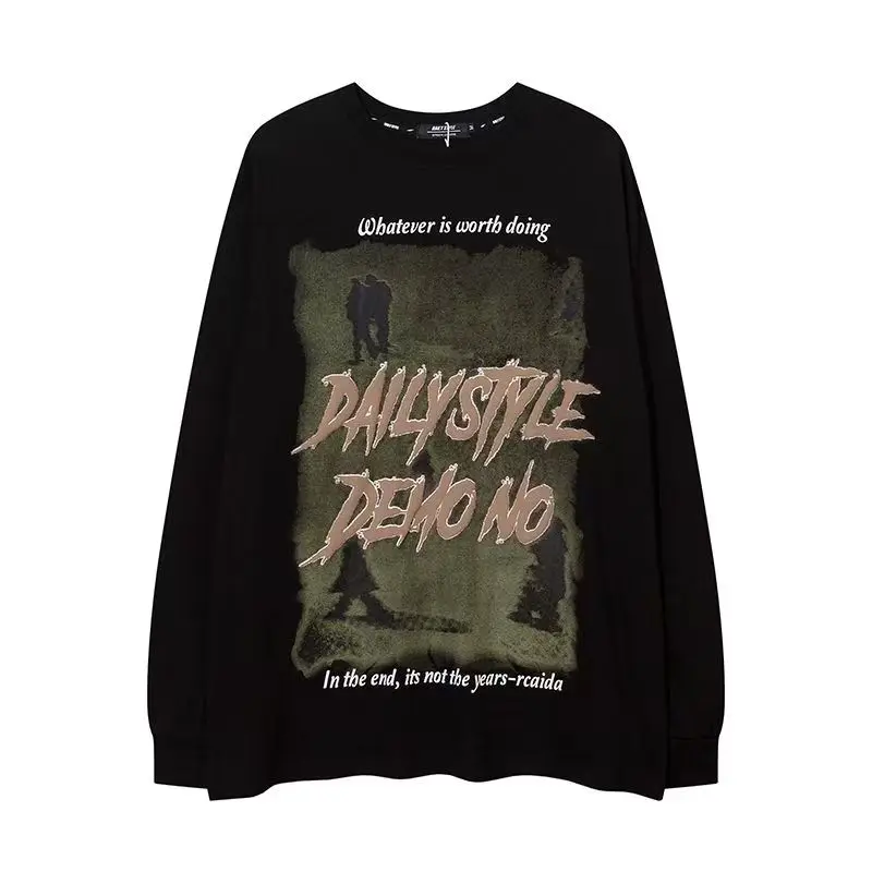 Y2K Long Sleeves Vintage Harajuku Tee Letter Print Graphic Cotton T-Shirt Men Oversize Tshirt Gothic Streetwear Women Tops
Y2K Long Sleeves Vintage Harajuku Tee Letter Print Graphic Cotton T-Shirt Men Oversize Tshirt Gothic Streetwear Women Tops