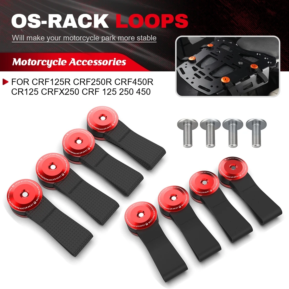 For Honda CRF125R CRF250R CRF450R CR125 CRFX250 CRF 125 250 450 Motorcycle Accessories Rear Luggage OS-Rack Loops 6mm Holes
For Honda CRF125R CRF250R CRF450R CR125 CRFX250 CRF 125 250 450 Motorcycle Accessories Rear Luggage OS-Rack Loops 6mm Holes