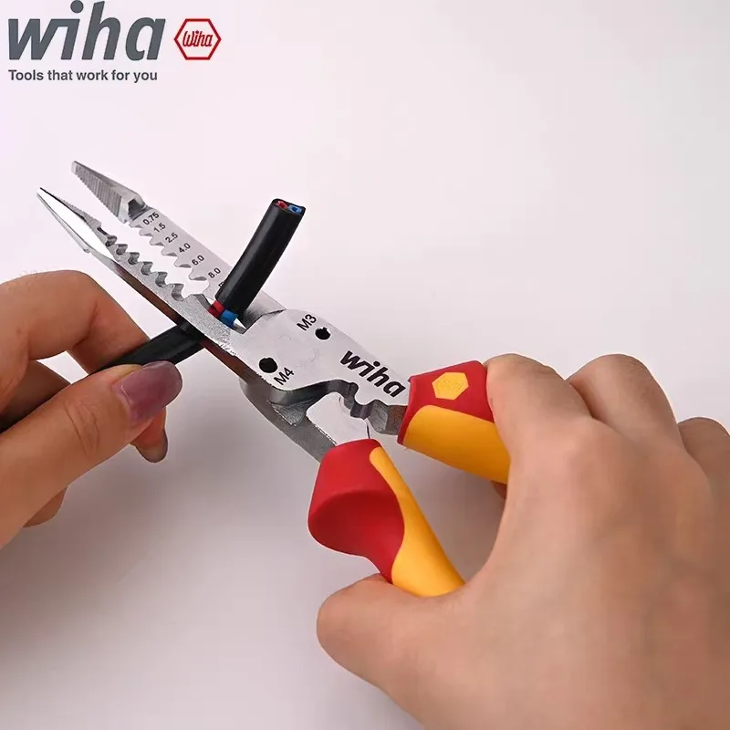 Wiha Weihan, новый многофункциональный немецкий электрик, импортный наконечник для зачистки проводов, ножницы, плоскогубцы для зачистки проводов 47199, 200 мм
Wiha Weihan, новый многофункциональный немецкий электрик, импортный наконечник для зачистки проводов, ножницы, плоскогубцы для зачистки проводов 47199, 200 мм