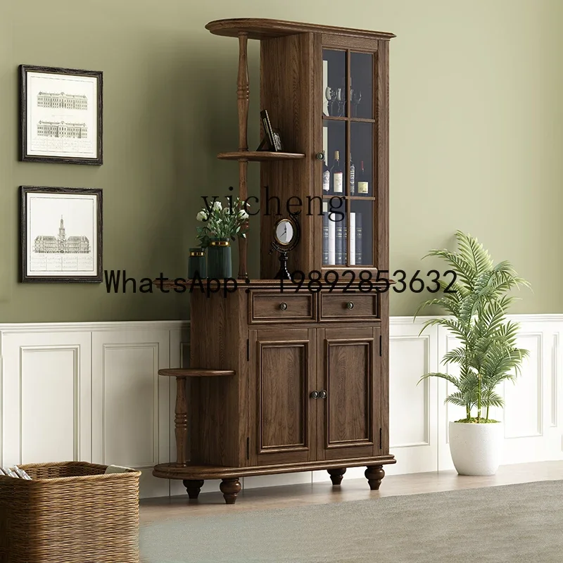 W8-American modern wood foyer cabinet entrance partition double-sided storage wine rack decorative cabinet living room furniture
W8-American modern wood foyer cabinet entrance partition double-sided storage wine rack decorative cabinet living room furniture