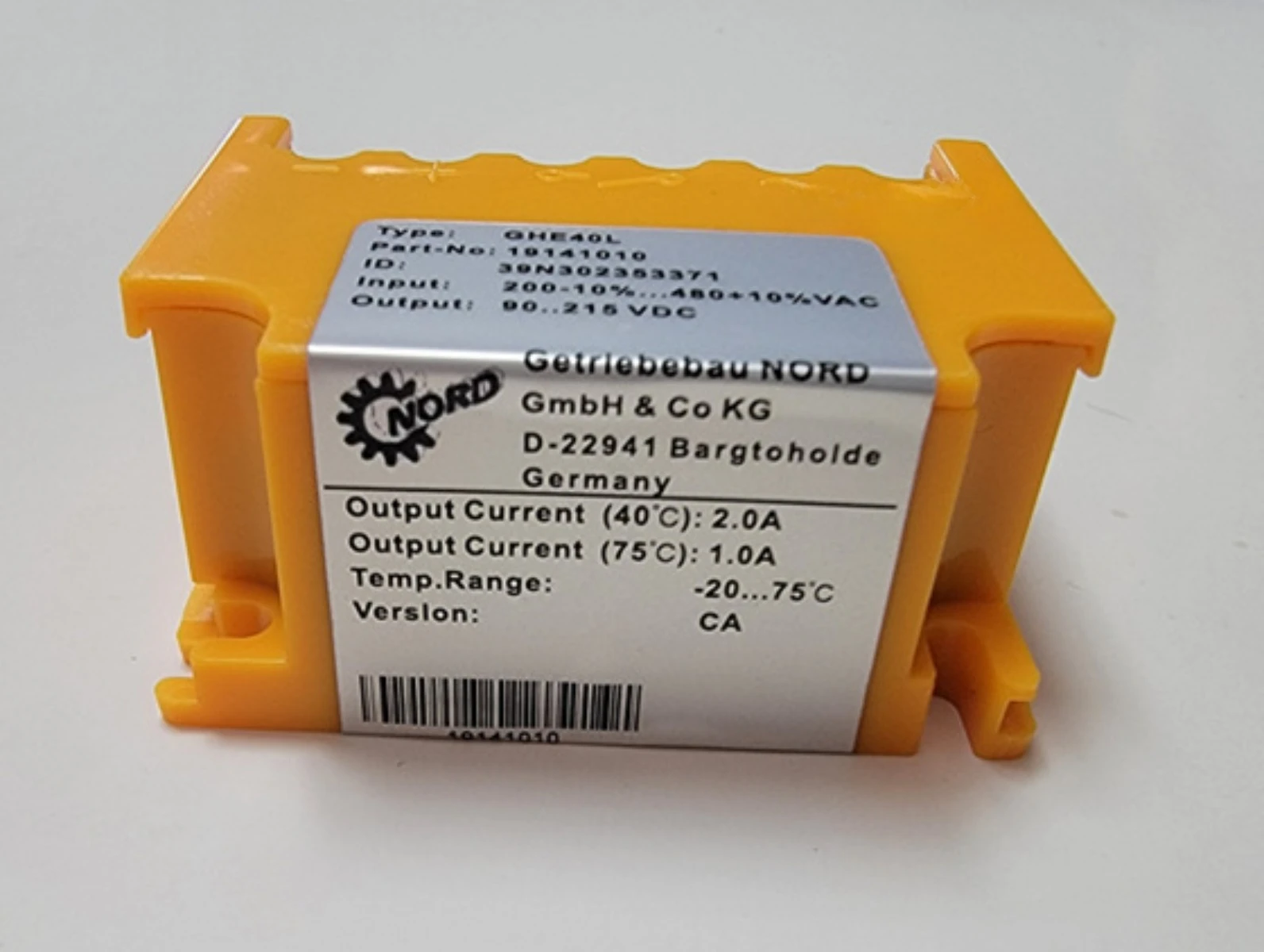 GHE40L 19141010 200V-10%... 480V+10% VAC 90... 215VDC Motor Rectifier Half-Wave Motor Brake Rectifier
GHE40L 19141010 200V-10%... 480V+10% VAC 90... 215VDC Motor Rectifier Half-Wave Motor Brake Rectifier