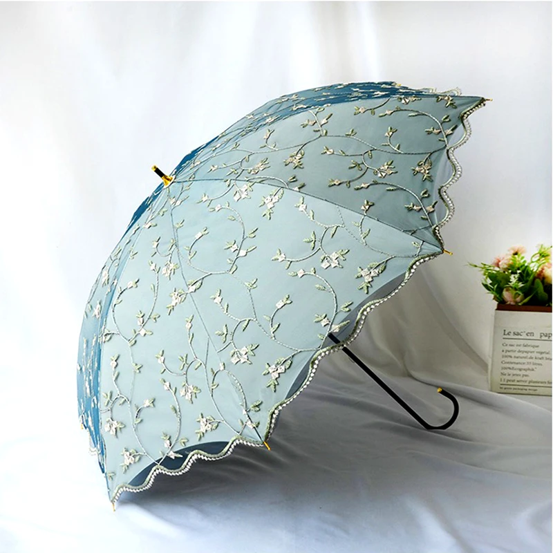 Bend Long Handle Umbrella Female Luxury Double Layer Lace Embroidery UV Sun Protection Umbrella Girls Cute Princess Umbrellas
Bend Long Handle Umbrella Female Luxury Double Layer Lace Embroidery UV Sun Protection Umbrella Girls Cute Princess Umbrellas
