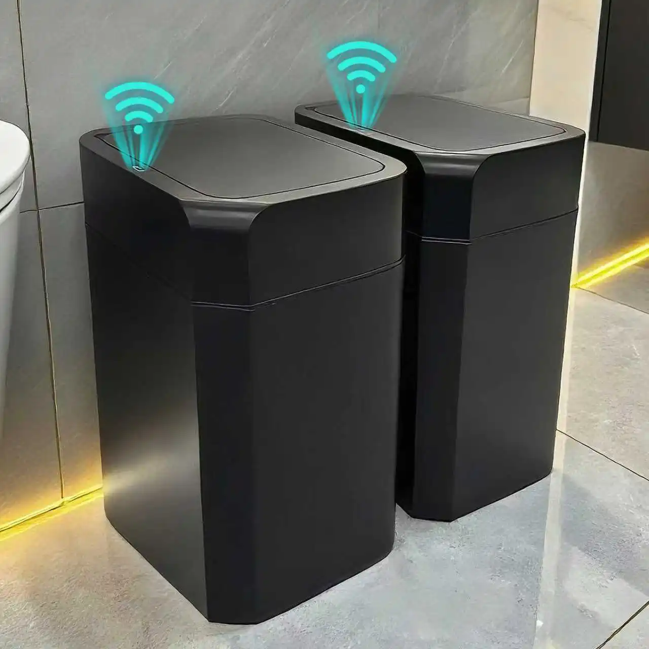ONEKA автоматический датчик движения, индукционный черный мусорный бак, тонкий для ванной комнаты, спальни, кухни, офиса
ONEKA автоматический датчик движения, индукционный черный мусорный бак, тонкий для ванной комнаты, спальни, кухни, офиса