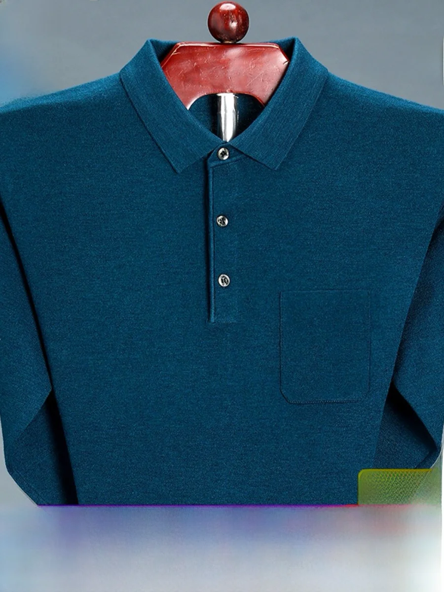 Spring New Sle 00 Pure Camere Long Sve T-irt Men's Collared Mid-aged Large Size Woolen Knitwear Faion Urban Busin...
Spring New Sle 00 Pure Camere Long Sve T-irt Men's Collared Mid-aged Large Size Woolen Knitwear Faion Urban Busin...