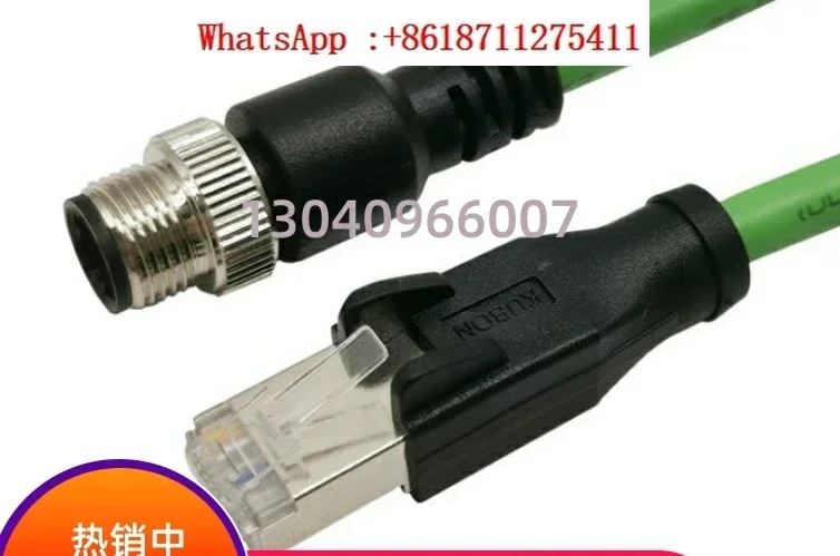 wa sieciowa M12, kabel kodujący RJ45, elastyczny kabel połączeniowy 4/8-żyłowy, kabel danych do nowego czujnika
wa sieciowa M12, kabel kodujący RJ45, elastyczny kabel połączeniowy 4/8-żyłowy, kabel danych do nowego czujnika