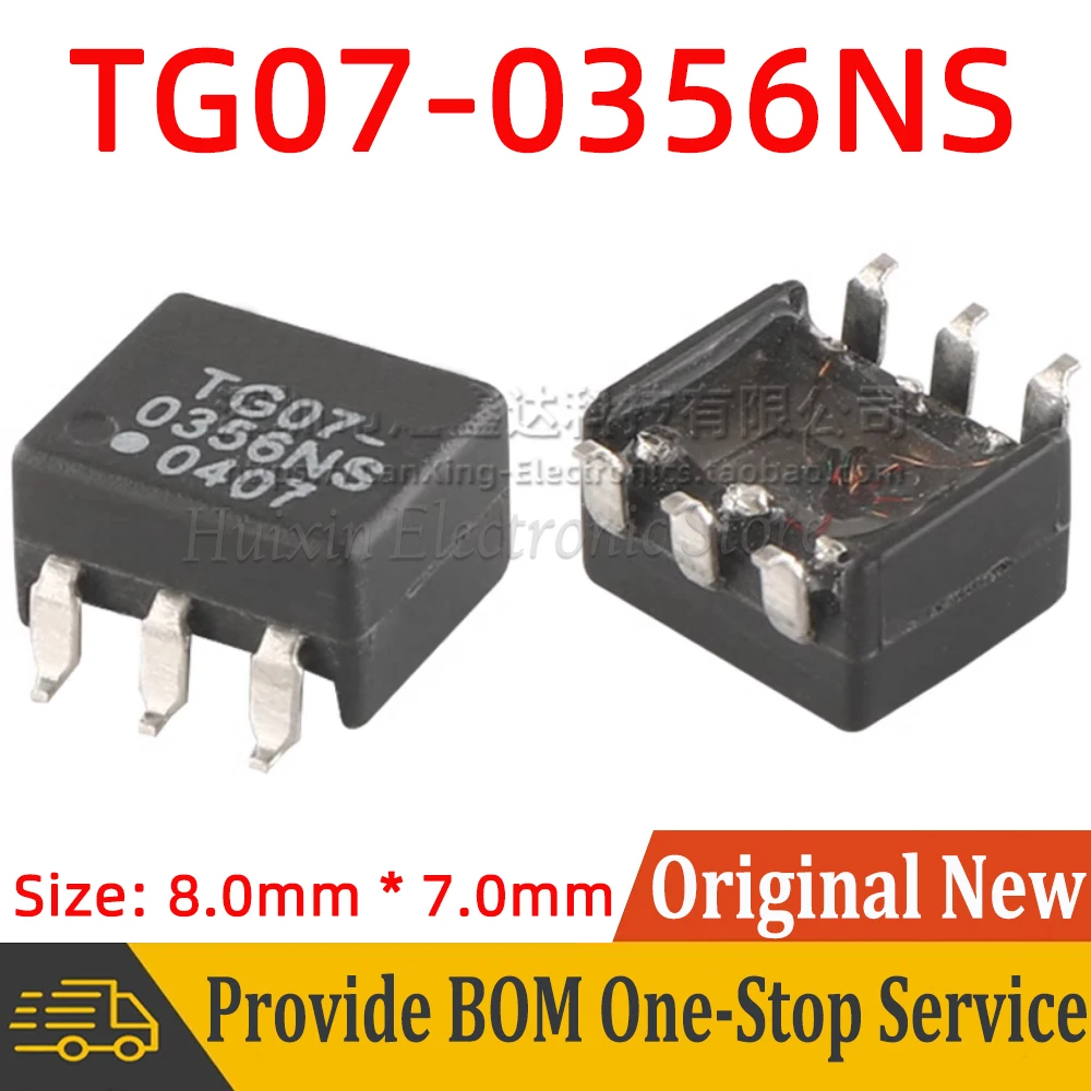 5pcs TG07-0356NS SMD High Frequency Signal Isolated Pulsing Transformer Turns Ratio 1:2CT 35uH Isolation Tapped
5pcs TG07-0356NS SMD High Frequency Signal Isolated Pulsing Transformer Turns Ratio 1:2CT 35uH Isolation Tapped