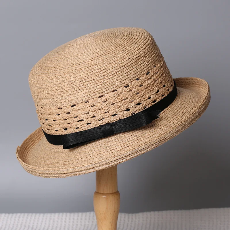 Premium Raffia Straw Hat for Women Elegant Lady Cloche Hat with Ribbon Bowknot Hollow Out Breathable Sun Visor Summer Beach
Premium Raffia Straw Hat for Women Elegant Lady Cloche Hat with Ribbon Bowknot Hollow Out Breathable Sun Visor Summer Beach
