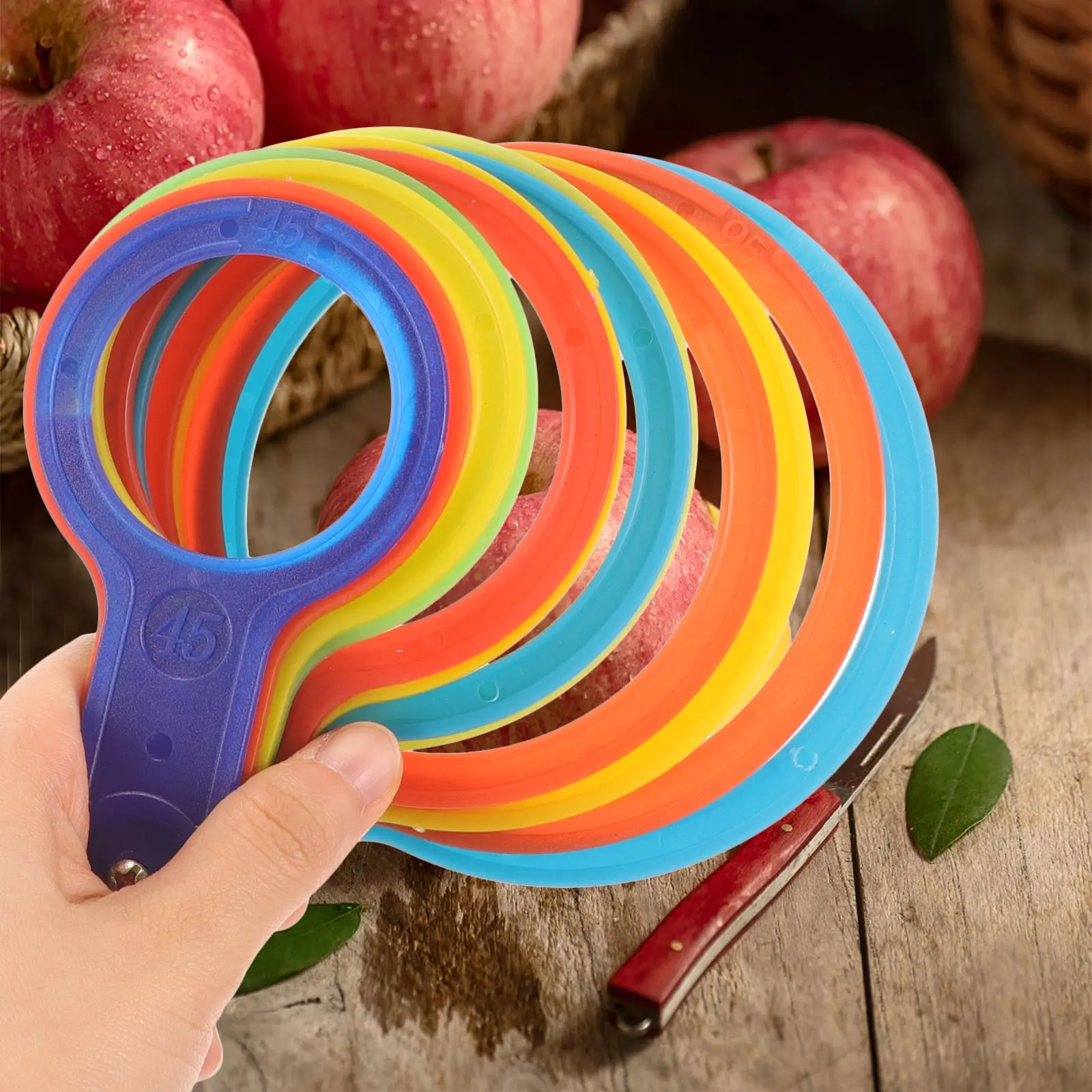 Fruit Diameter Measuring Tool Plastic Measuring Lap Gauge Rings Grading Board For Apples Peaches Citrus Pears Farm Market
Fruit Diameter Measuring Tool Plastic Measuring Lap Gauge Rings Grading Board For Apples Peaches Citrus Pears Farm Market