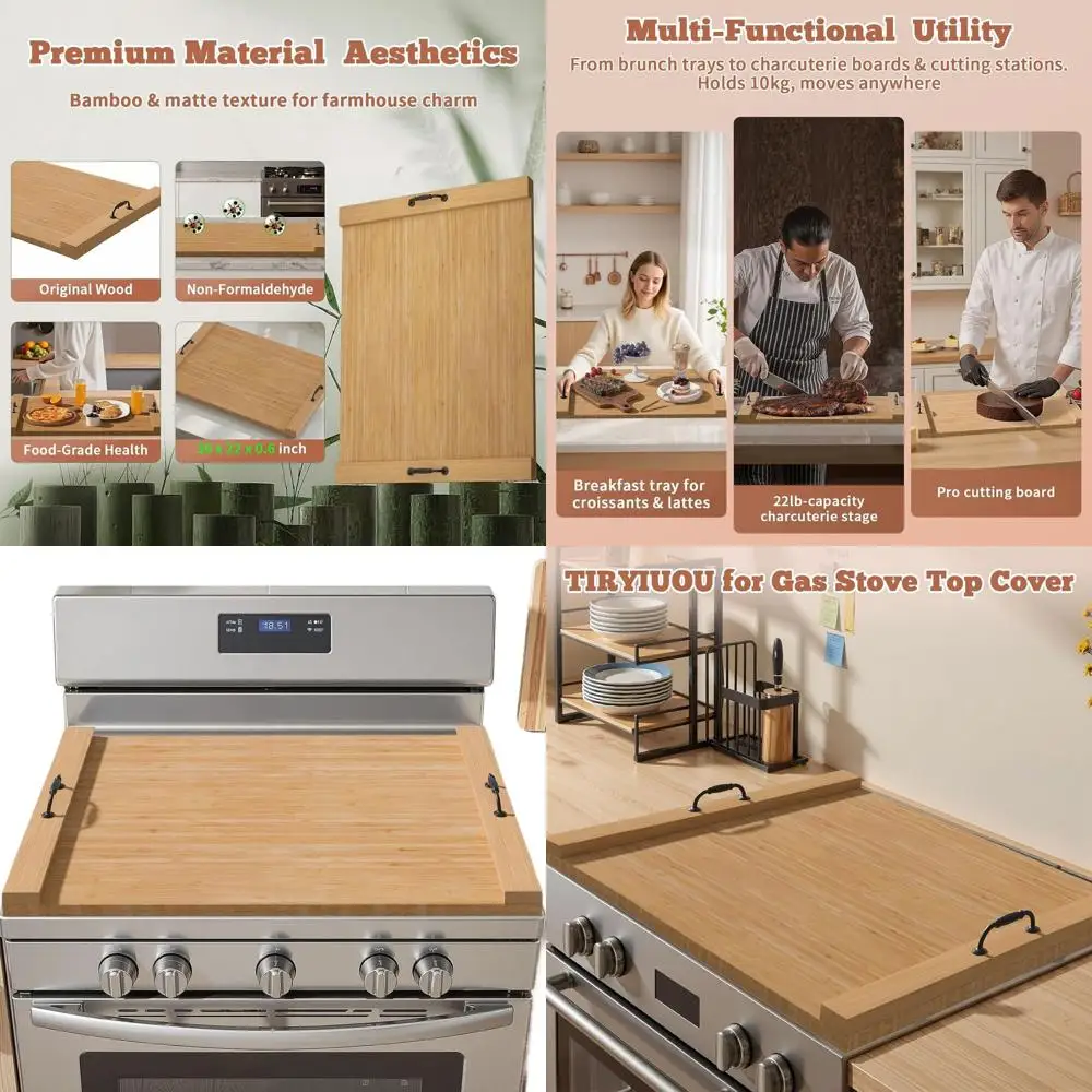 Бамбуковая доска для лапши, 30x22 дюйма, крышка электрической плиты с ручками, обложущая доска для кухонной стойки, удобная для автофургона
Бамбуковая доска для лапши, 30x22 дюйма, крышка электрической плиты с ручками, обложущая доска для кухонной стойки, удобная для автофургона