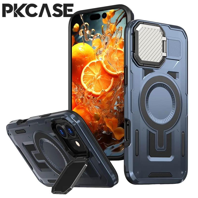 PKCASE Magnetic Wireless Charging Case For iPhone 16 15 14 Plus 13 12 11 Pro Max Lens Bracket Shockproof Cover For iPhone XR
PKCASE Magnetic Wireless Charging Case For iPhone 16 15 14 Plus 13 12 11 Pro Max Lens Bracket Shockproof Cover For iPhone XR