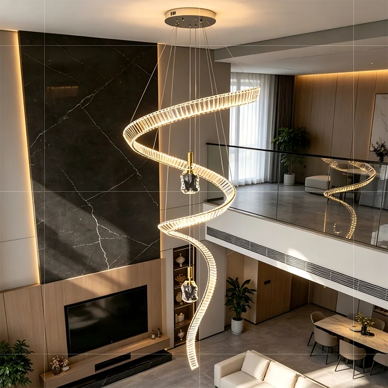 Nordic Home Decoration Stair Chandelier LED Pendant Lights Modern Ceiling Light Indoor Lighting Fixtures For Living Room Bedroom
Nordic Home Decoration Stair Chandelier LED Pendant Lights Modern Ceiling Light Indoor Lighting Fixtures For Living Room Bedroom