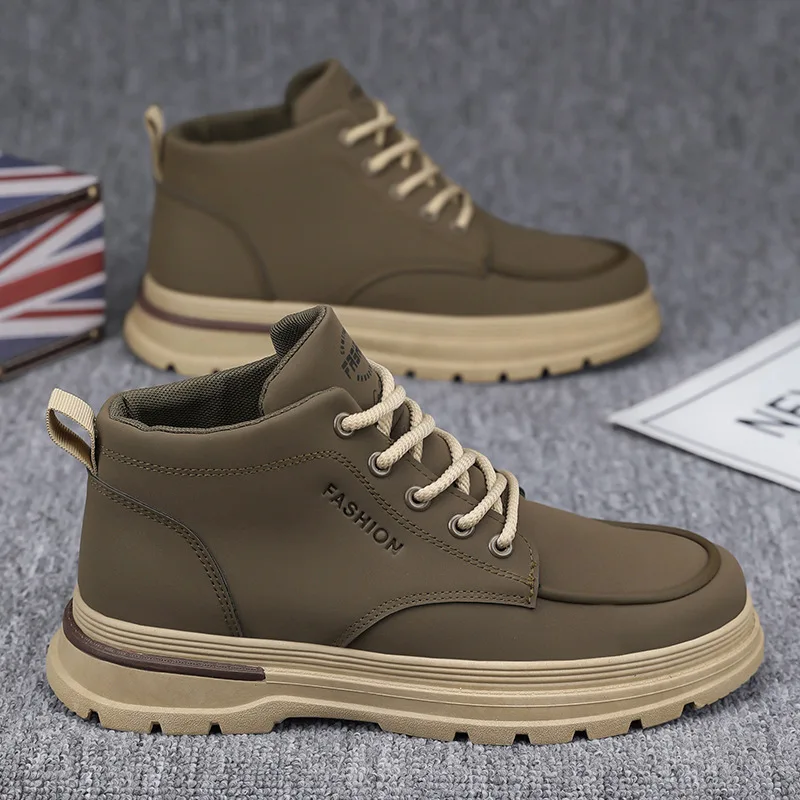 Men's High-Top Boots Spring Fashionable All-Match Thick-Heeled Work Boots Sports Casual Board Shoes Trendy Shoes
Men's High-Top Boots Spring Fashionable All-Match Thick-Heeled Work Boots Sports Casual Board Shoes Trendy Shoes