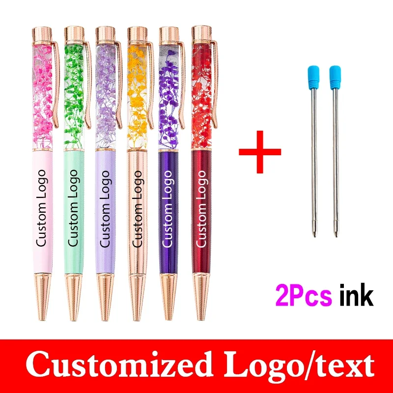 Creative Dry Flower Pen 3pcs/set Metal Pen Get 2 Ink Wholesale Advertising Ballpoint Pen Custom Logo Student Gift Business Gift
Creative Dry Flower Pen 3pcs/set Metal Pen Get 2 Ink Wholesale Advertising Ballpoint Pen Custom Logo Student Gift Business Gift