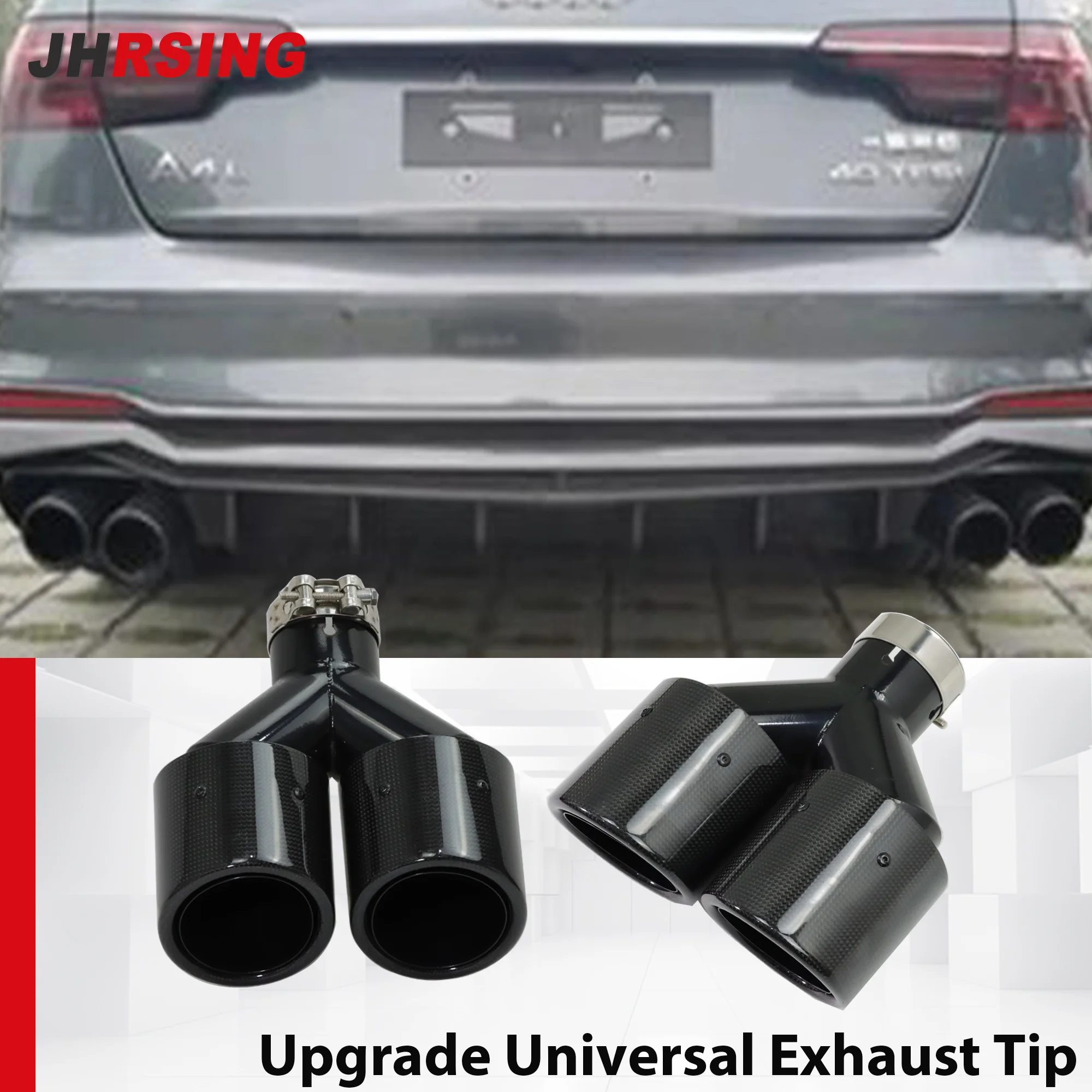 1PCS Exhaust Tip Glossy Edge Curl Carbon Fiber for Universal Car Accsesories Muffler Nozzle Stainless Tail Tips Modify Equal
1PCS Exhaust Tip Glossy Edge Curl Carbon Fiber for Universal Car Accsesories Muffler Nozzle Stainless Tail Tips Modify Equal