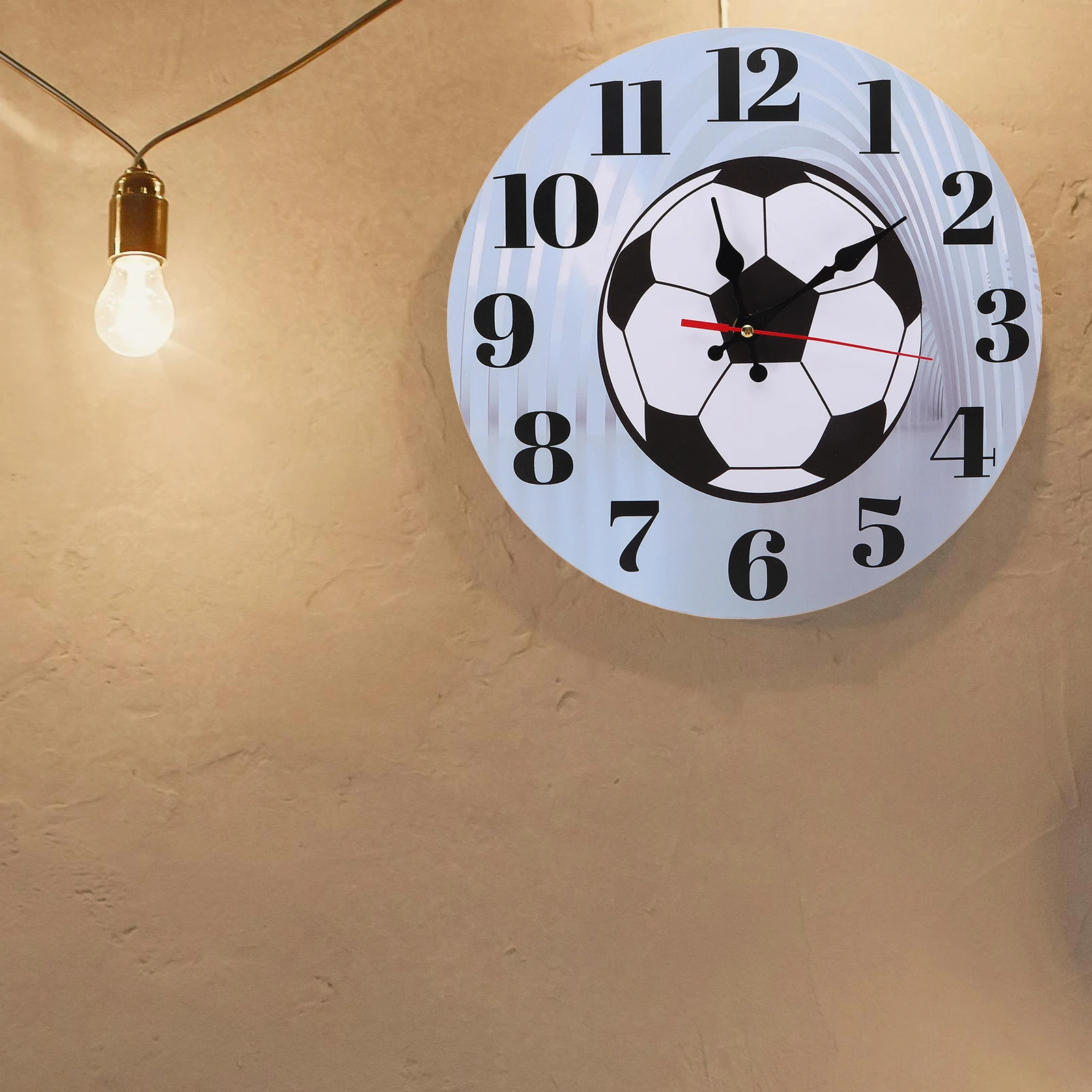 Football Wall Clock Silent Creative Decorative Clock for Bedroom Living Room Modern Farmhouse Round Rustic Analog Timepiece
Football Wall Clock Silent Creative Decorative Clock for Bedroom Living Room Modern Farmhouse Round Rustic Analog Timepiece
