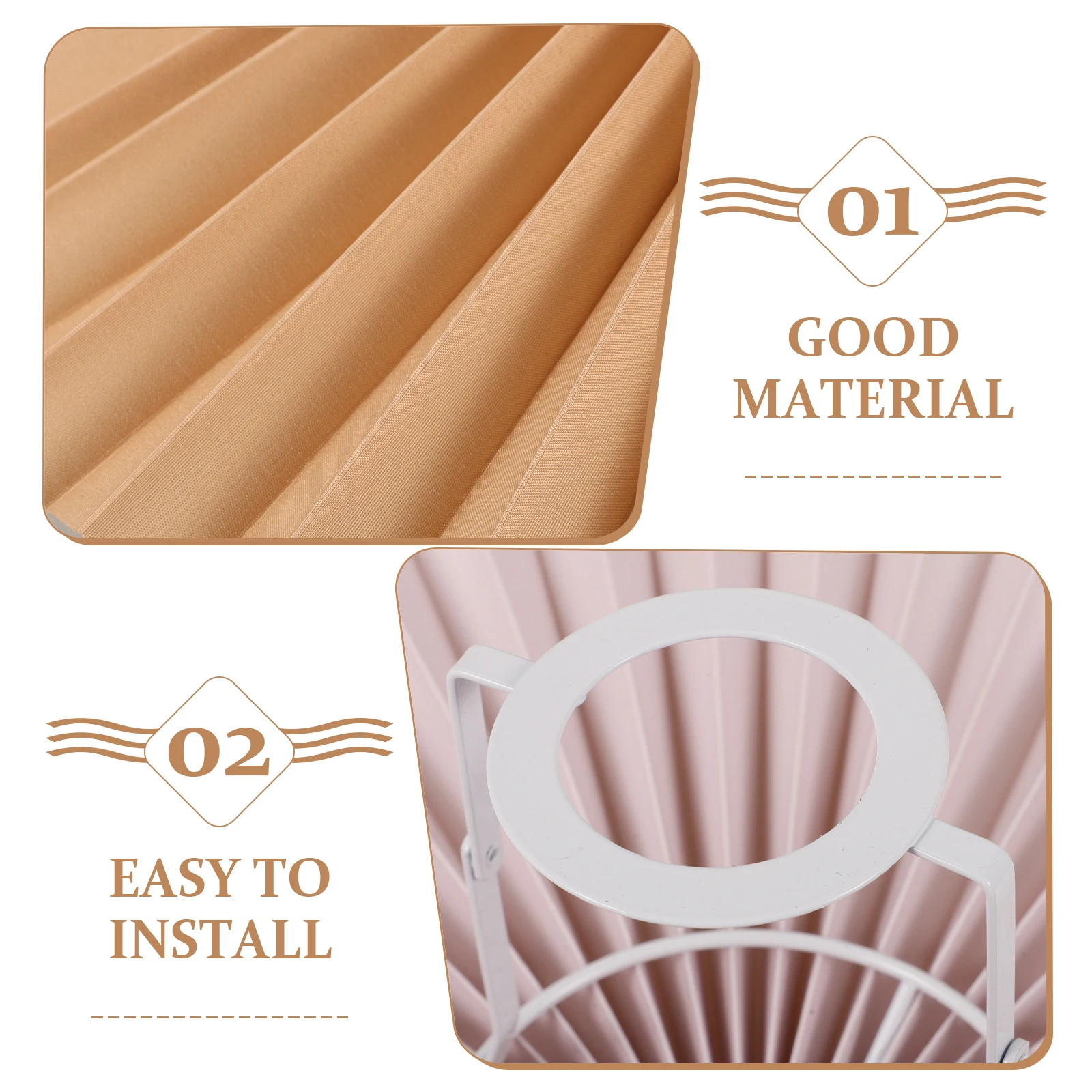 Pleated Lampshade Fabric Iron Durable Replacement For Table Lamp Desk Lamp Shade Soft Light Decorative Household
Pleated Lampshade Fabric Iron Durable Replacement For Table Lamp Desk Lamp Shade Soft Light Decorative Household