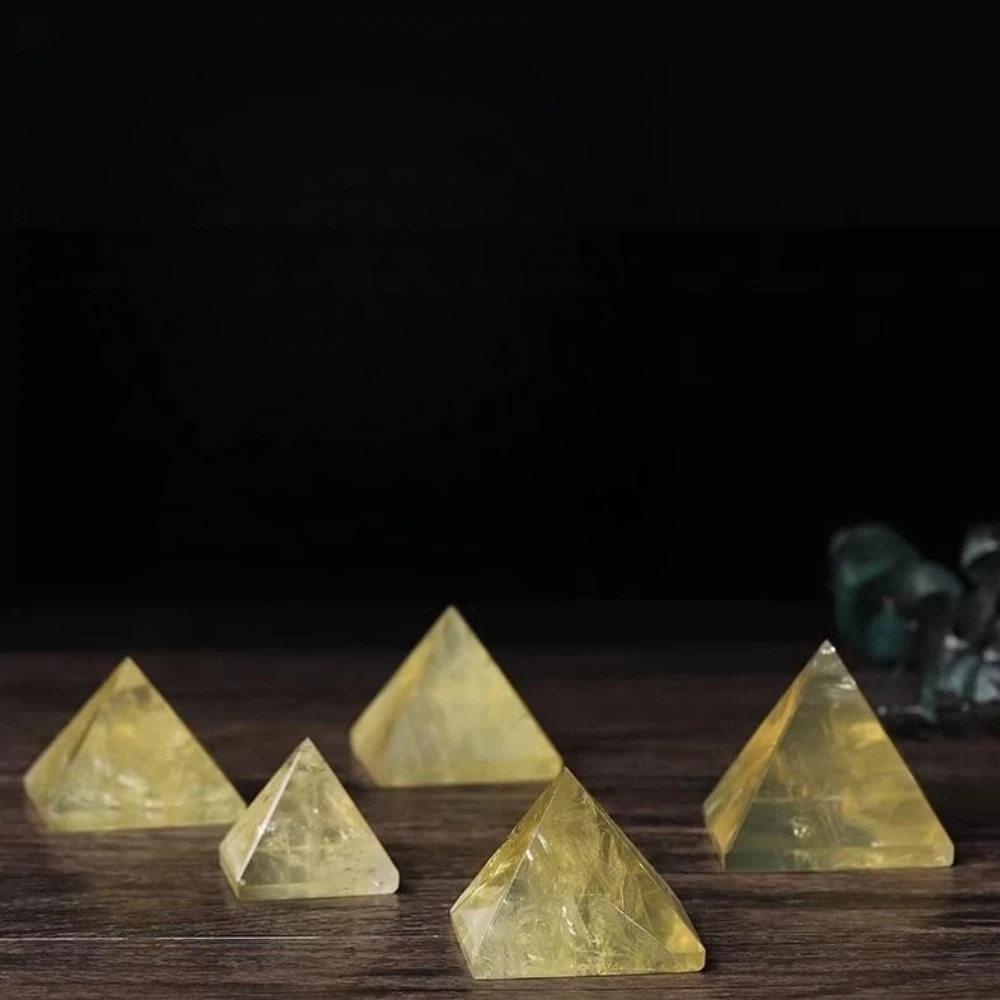 Natural Citrine Pyramid Ornament, Crystal Crafts for Gifts, Egyptian Tower, Home Decoration, Make a Wish
Natural Citrine Pyramid Ornament, Crystal Crafts for Gifts, Egyptian Tower, Home Decoration, Make a Wish
