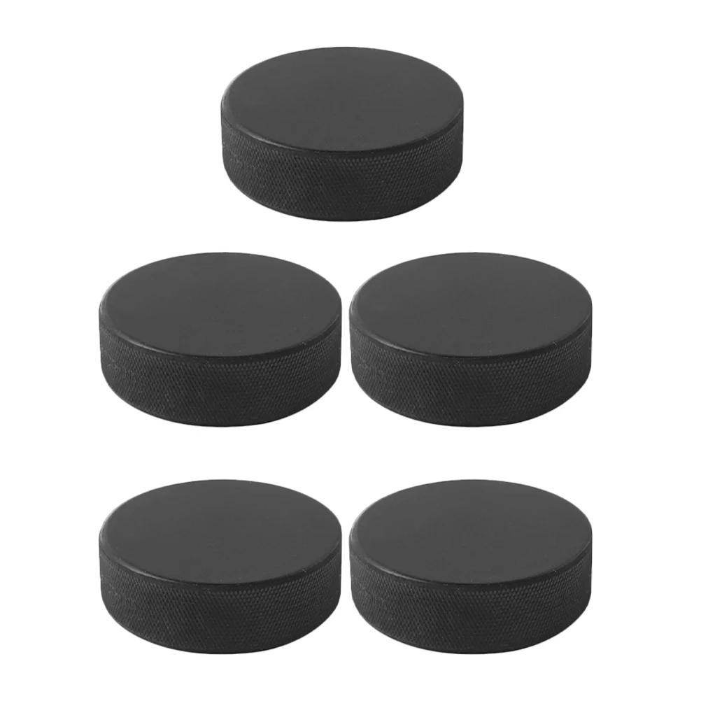 5 Pcs Hockey Accessories Puck Roller Game Training Equipment Black Natural Rubber Indoor
5 Pcs Hockey Accessories Puck Roller Game Training Equipment Black Natural Rubber Indoor