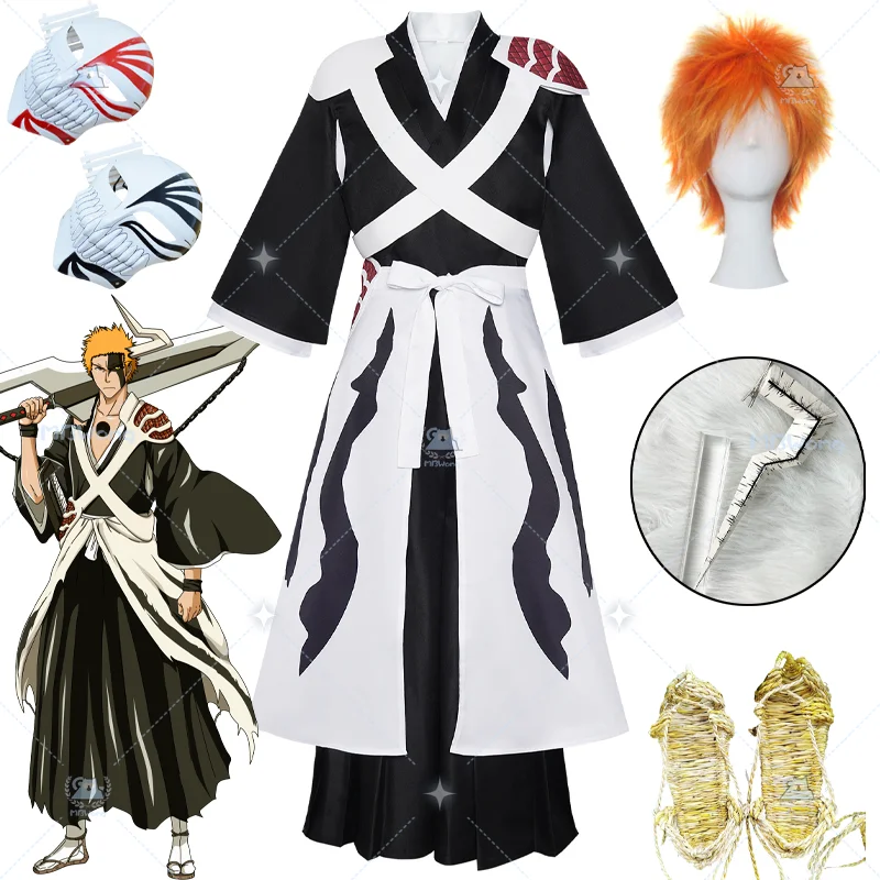 Anime Ichigo Kurosaki Cosplay Costume Wig Bleac Kurosaki Ichigo Outfit Ichigo Role Play For Hallowmas Party Adult Women Men
Anime Ichigo Kurosaki Cosplay Costume Wig Bleac Kurosaki Ichigo Outfit Ichigo Role Play For Hallowmas Party Adult Women Men