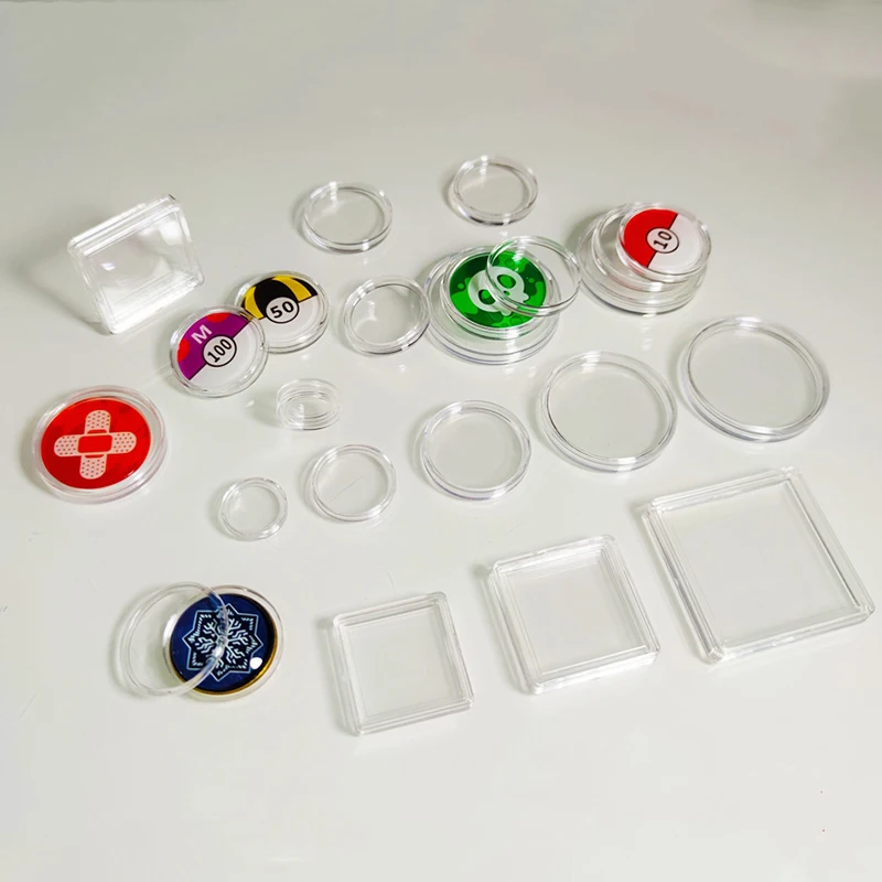 10Pcs 9Sizes 18-40mm Clear Plastic Protector Capsules Containers Case For Token Coin Collection Transparent Holder Boxes
10Pcs 9Sizes 18-40mm Clear Plastic Protector Capsules Containers Case For Token Coin Collection Transparent Holder Boxes