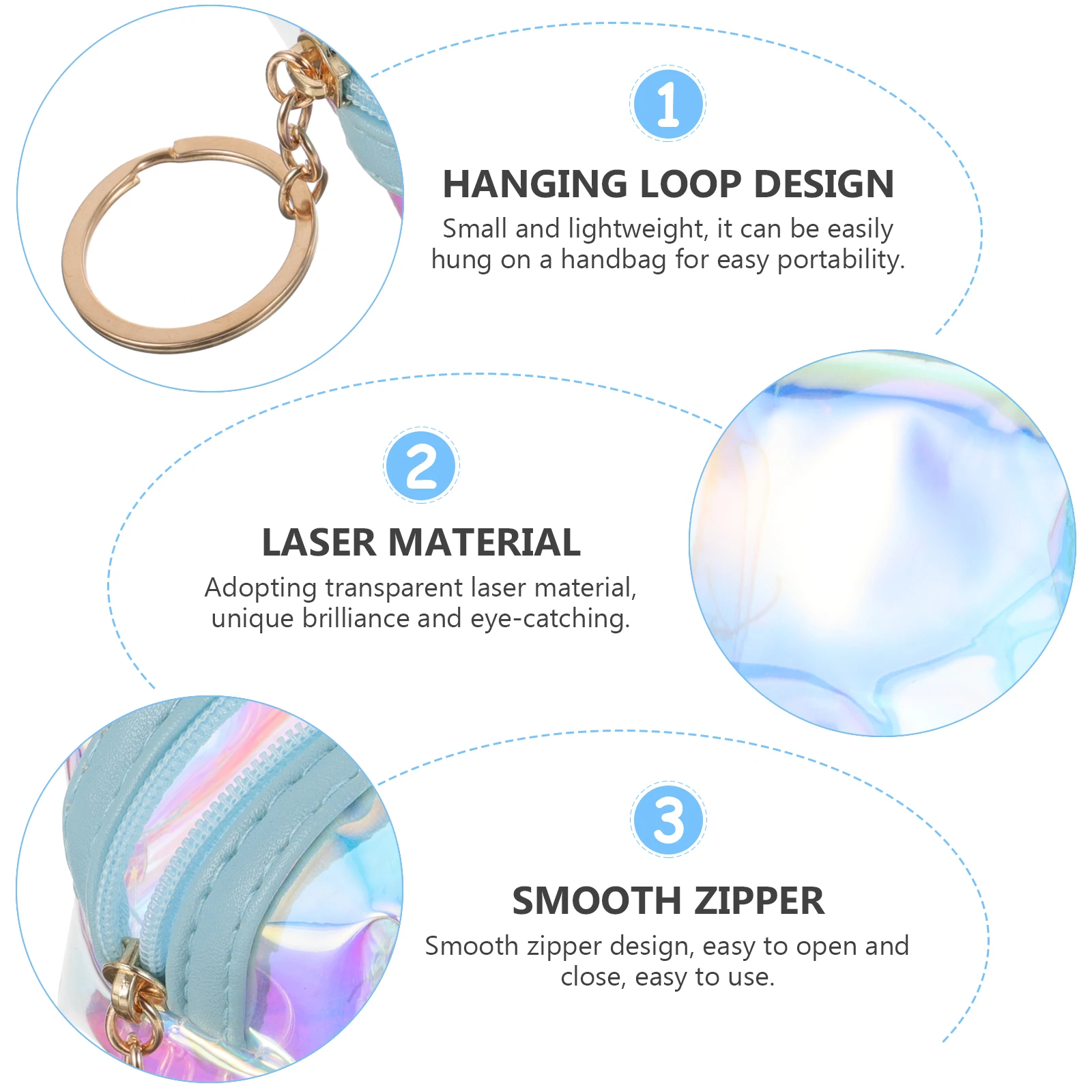 Coin Purse Keychain Small Blue PVC Wallet Women Student Fashion Stylish Compact ID Credit Cards Cash Zipper Pouch Change Coins
Coin Purse Keychain Small Blue PVC Wallet Women Student Fashion Stylish Compact ID Credit Cards Cash Zipper Pouch Change Coins