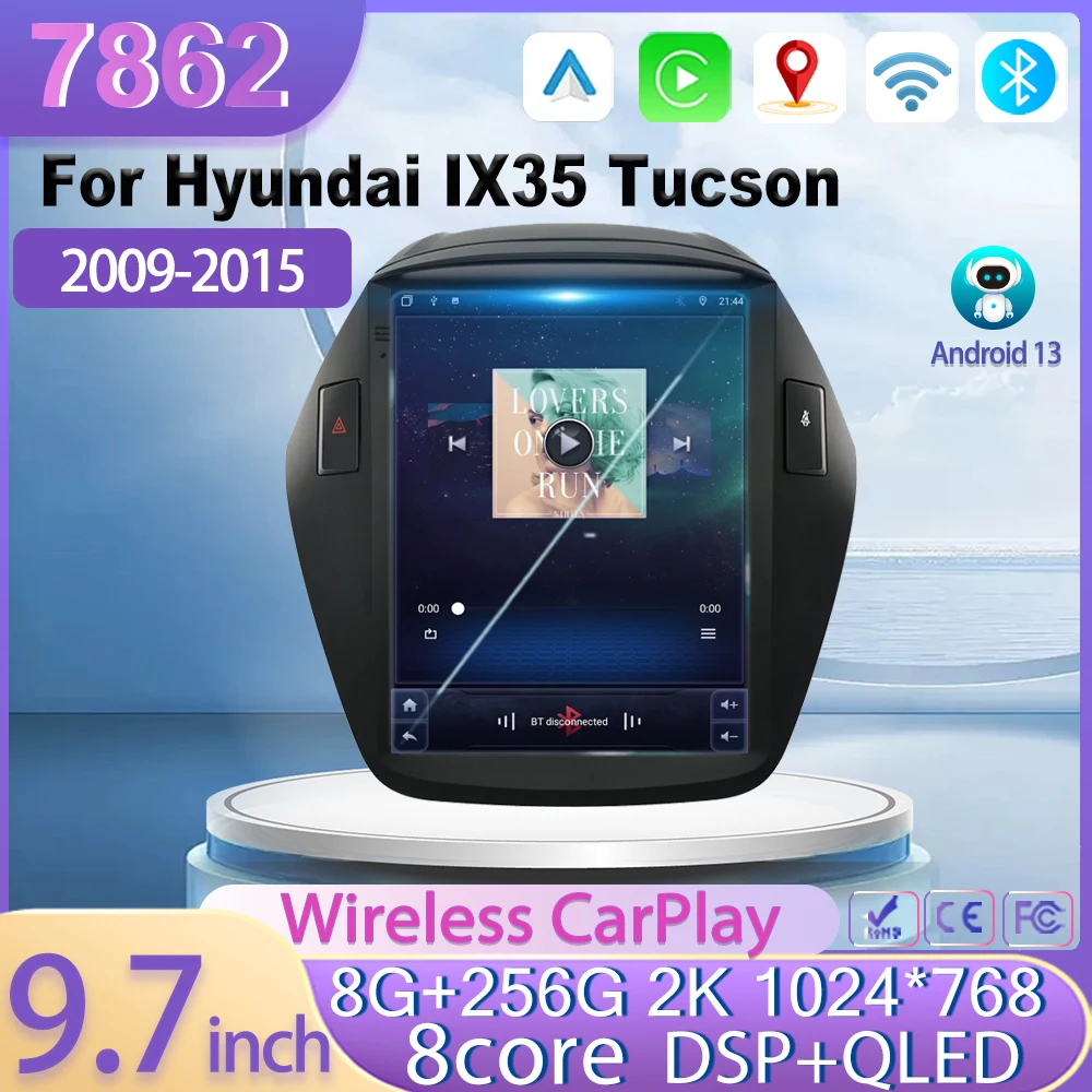 Android 13 для Hyundai IX35 Tucson 2009-2015 9,7 дюйма 7862 Процессор Автомобильный видео Мультимедийный плеер GPS-навигация Дисплей DVD 5G Wi-Fi
Android 13 для Hyundai IX35 Tucson 2009-2015 9,7 дюйма 7862 Процессор Автомобильный видео Мультимедийный плеер GPS-навигация Дисплей DVD 5G Wi-Fi