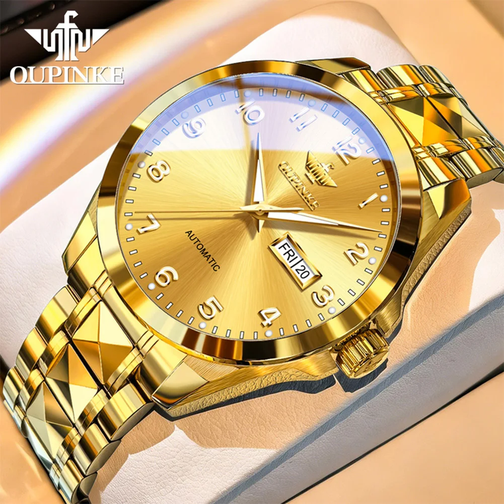 OUPINKE 3323 Classic Imported Mechanical Movement Watch High Luminous Function 50m Waterproof Tungsten Steel Watch For Men Women
OUPINKE 3323 Classic Imported Mechanical Movement Watch High Luminous Function 50m Waterproof Tungsten Steel Watch For Men Women