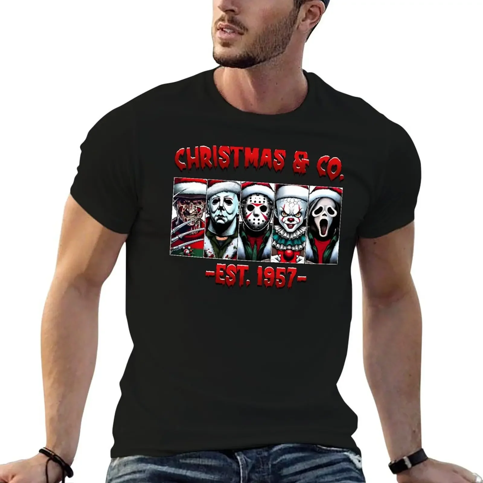 Christmas & Co est 1957 Horror Movie Characters T-Shirt plus size clothes anime t shirts hippie clothes mens t shirts
Christmas & Co est 1957 Horror Movie Characters T-Shirt plus size clothes anime t shirts hippie clothes mens t shirts