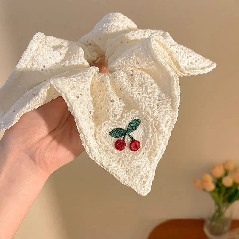 Cherry Print Hollow Scrunchie Sweet Feminine Atmosphere for Low Ponytail Hair Tie Soft Lightweight Cotton Red Hair Accessories
Cherry Print Hollow Scrunchie Sweet Feminine Atmosphere for Low Ponytail Hair Tie Soft Lightweight Cotton Red Hair Accessories