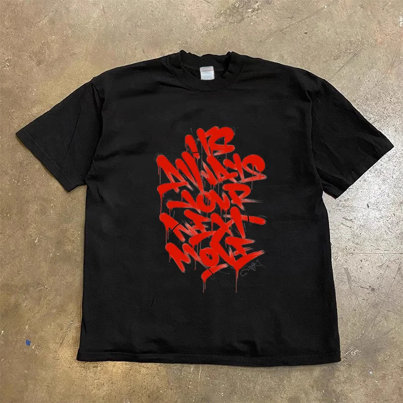 2025 new letter printed T-shirt Hip Hop Kawaii plus size T-shirt men's and women's short sleeved top Harajuku retro grunge
2025 new letter printed T-shirt Hip Hop Kawaii plus size T-shirt men's and women's short sleeved top Harajuku retro grunge