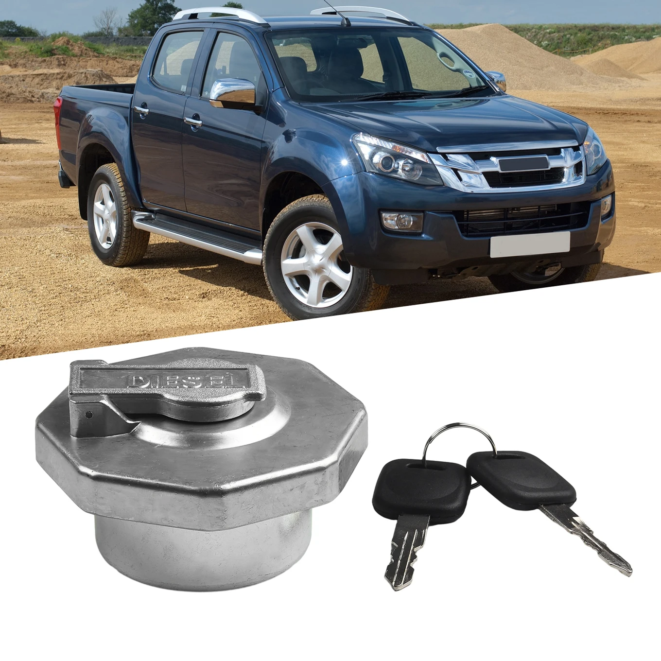Silver Fuel Cap With Key For ISUZU ELF NPR NQR 4HK1 8-98146010-0 8-98088982-0 No Assembly Required Easy To Install Metal
Silver Fuel Cap With Key For ISUZU ELF NPR NQR 4HK1 8-98146010-0 8-98088982-0 No Assembly Required Easy To Install Metal