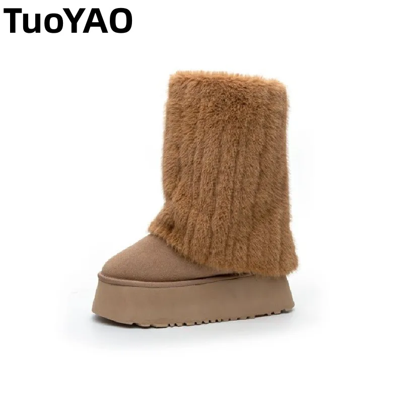 11cm Heel Platform Boots for Women Winter Shoes Warm Plush Ankle Boots Snow Genuine Leather Suede Comfortable Non Slip
11cm Heel Platform Boots for Women Winter Shoes Warm Plush Ankle Boots Snow Genuine Leather Suede Comfortable Non Slip