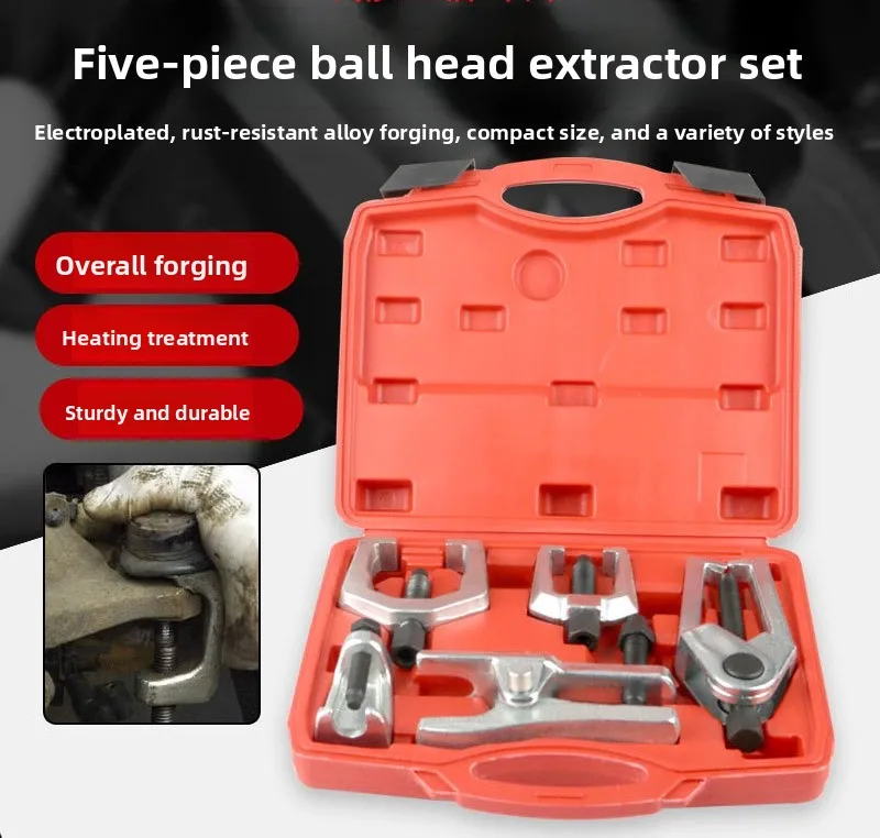 Car Maintenance Ball Head Removal Puller Five-piece Set Ball Head Rama Lower Swing Arm Horizontal Tie Manufacturing Removal Tool
Car Maintenance Ball Head Removal Puller Five-piece Set Ball Head Rama Lower Swing Arm Horizontal Tie Manufacturing Removal Tool