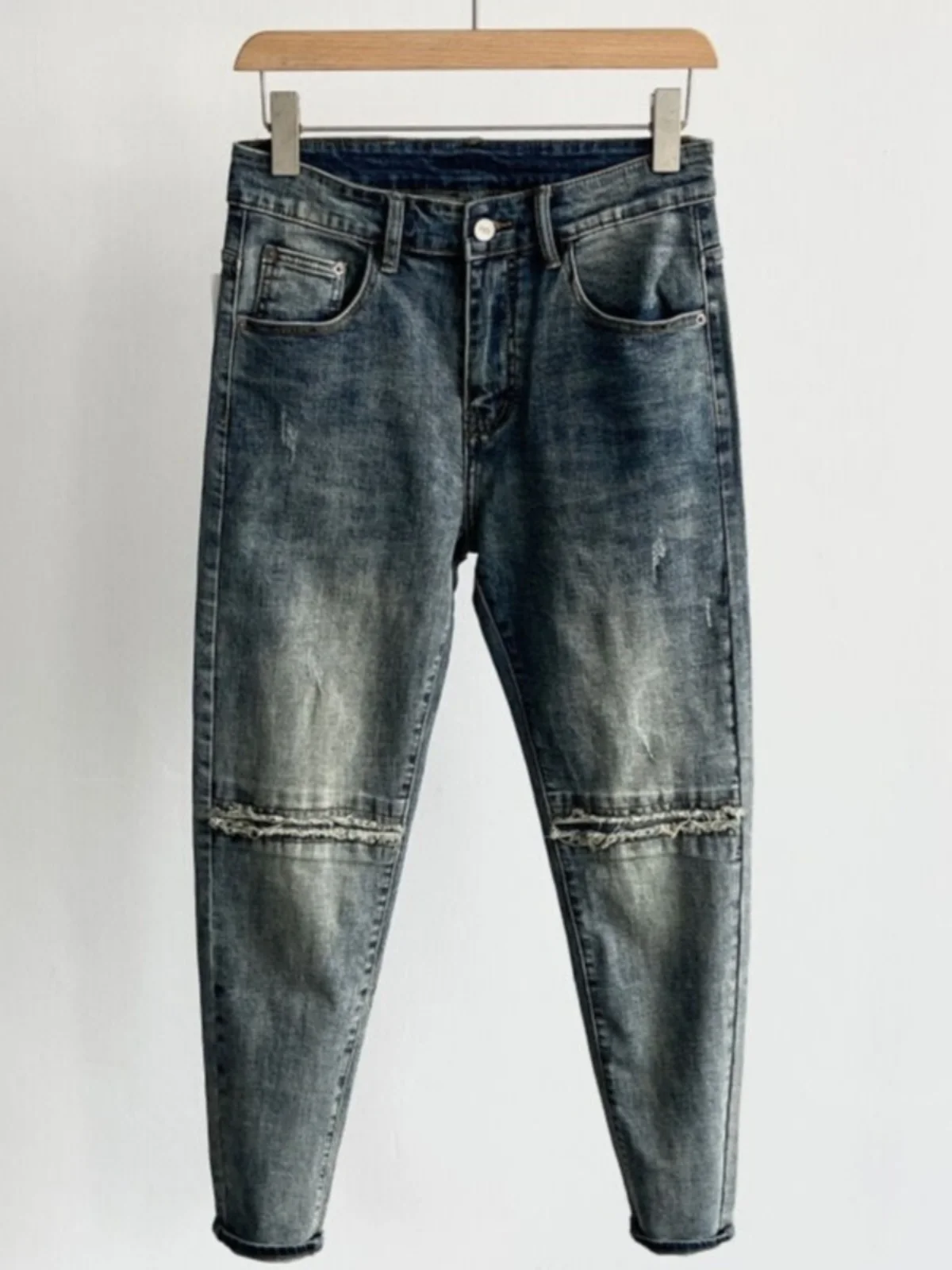 Облегающие мужские джинсовые джинсы с нашивкой на колено, эластичные повседневные брюки Harlan Sle, молодежные трендовые износостойкие осенне-зимние...
Облегающие мужские джинсовые джинсы с нашивкой на колено, эластичные повседневные брюки Harlan Sle, молодежные трендовые износостойкие осенне-зимние...