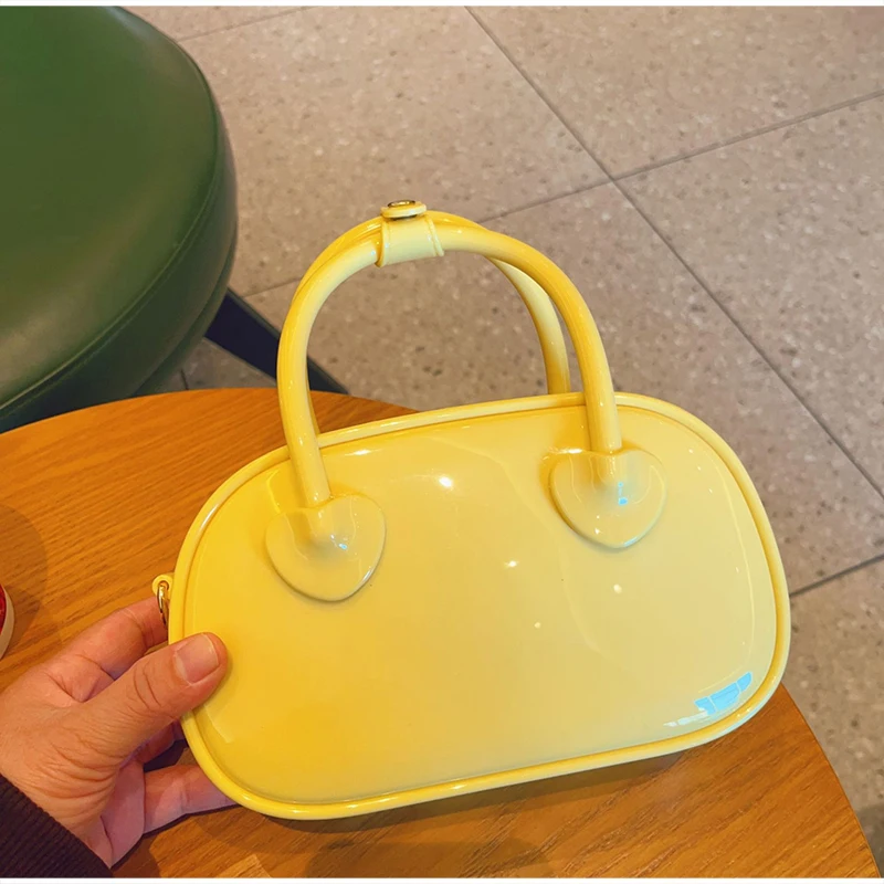 Mini Pvc Jelly Bag With Top Handle Candy-colored Small Crossbody Purse Cute Solid Color Handheld Shoulder Bag Summer Casual Bag
Mini Pvc Jelly Bag With Top Handle Candy-colored Small Crossbody Purse Cute Solid Color Handheld Shoulder Bag Summer Casual Bag