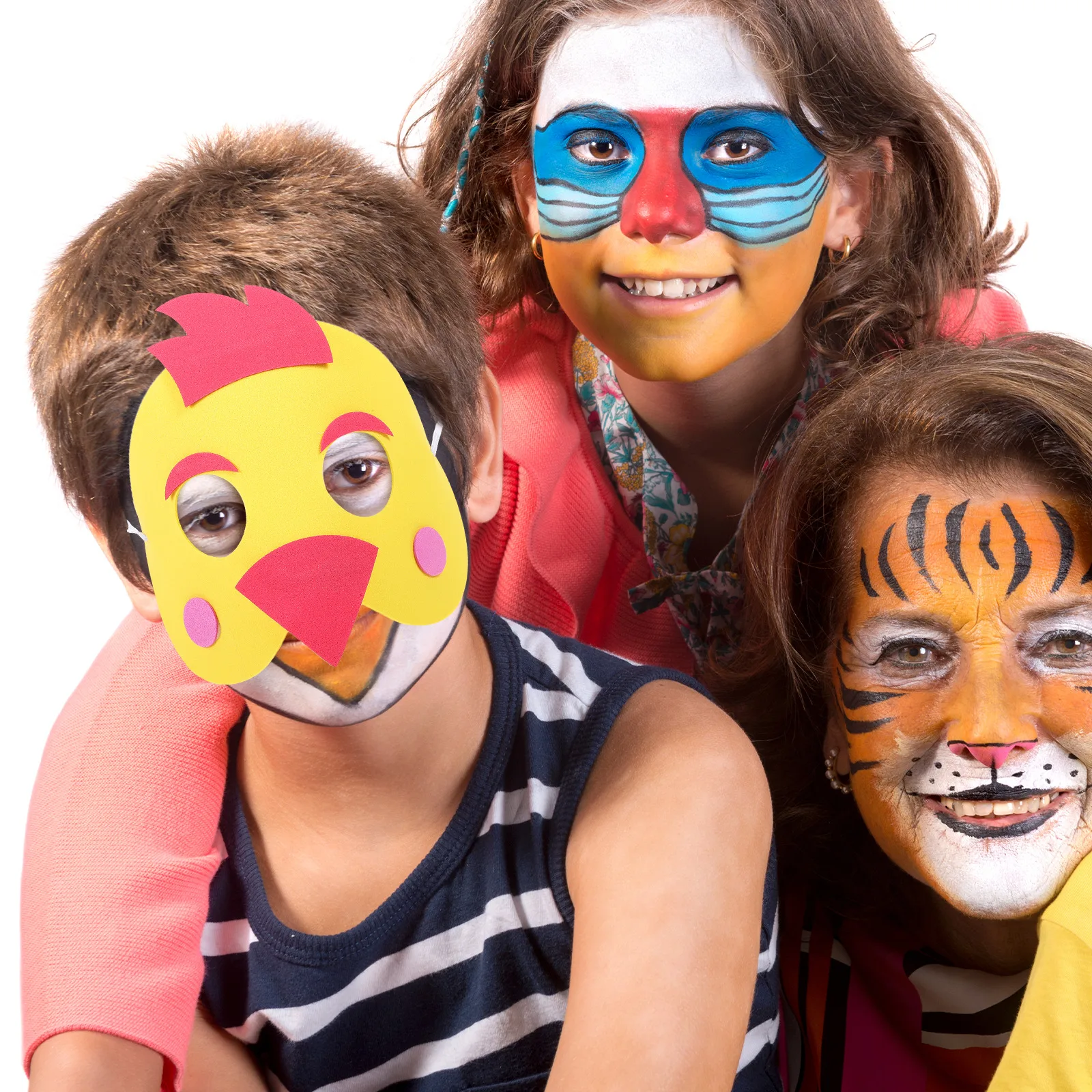 4Pcs Non-woven Fabrics Masks Fancy Decorative Children's Performance Props Parents-child Campaign Cartoon Hen Props
4Pcs Non-woven Fabrics Masks Fancy Decorative Children's Performance Props Parents-child Campaign Cartoon Hen Props