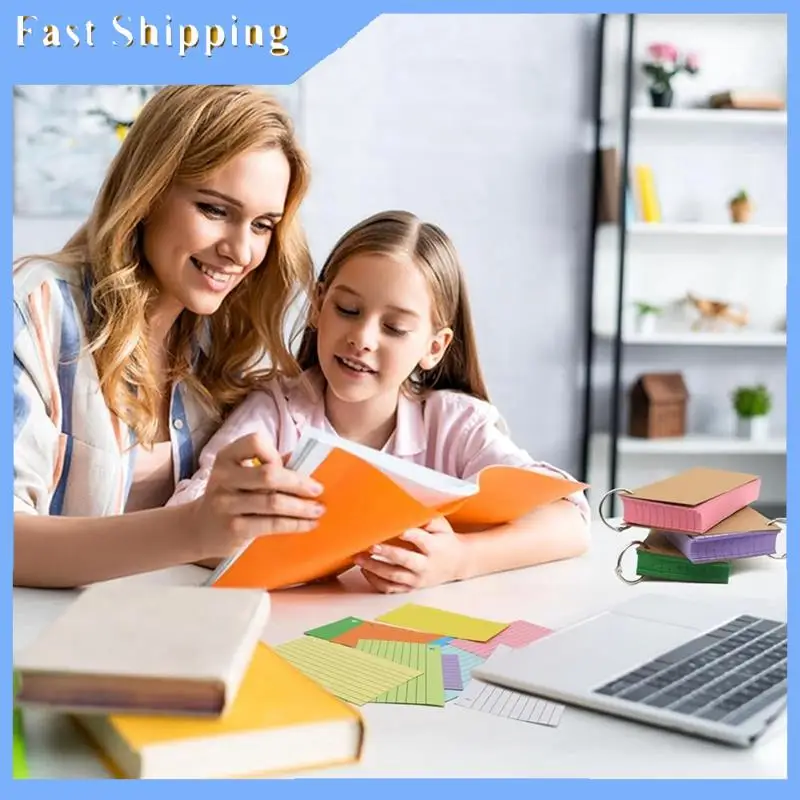 800 PCS Index Cards 3X5 Inches, Colored Flash Cards Set With Rings, Punched Lined Ruled Notecards For Study
800 PCS Index Cards 3X5 Inches, Colored Flash Cards Set With Rings, Punched Lined Ruled Notecards For Study