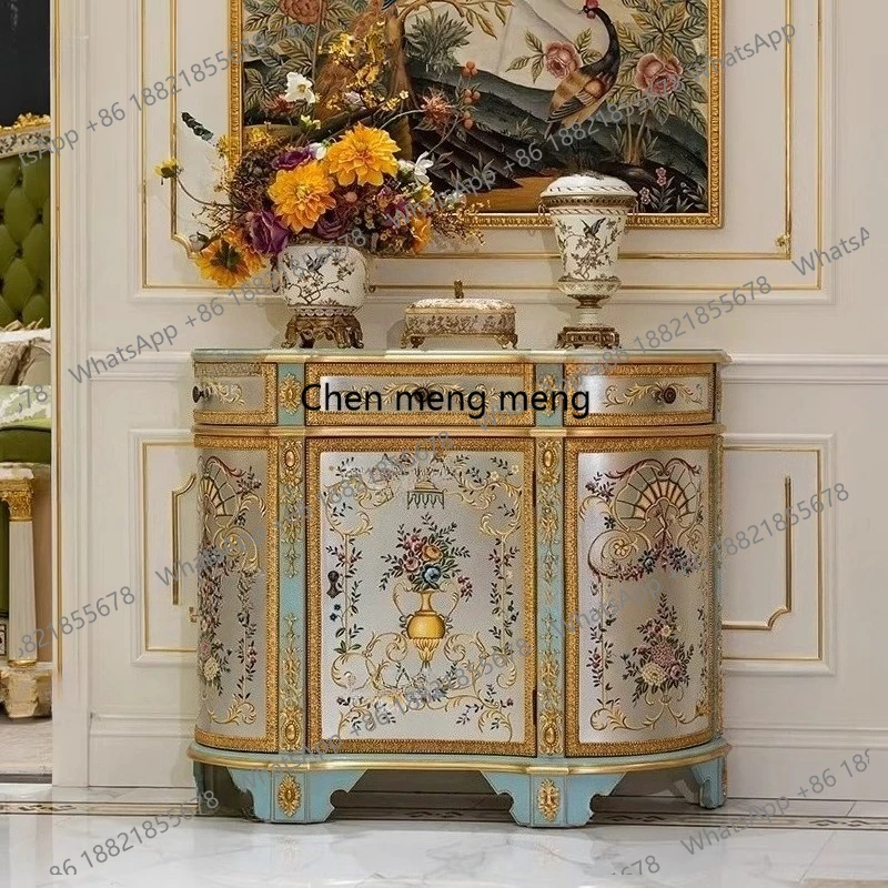 Резной шкаф для прихожей с ручной росписью цветами, позолоченной фольгой и сложной отделкой, для виллы, гостиной, коридора, входной зоны.
Резной шкаф для прихожей с ручной росписью цветами, позолоченной фольгой и сложной отделкой, для виллы, гостиной, коридора, входной зоны.