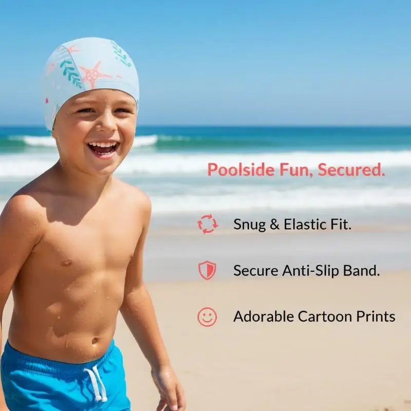 Kids Swimming Cap Cartoon Pattern High Elastic Waterproof Hat for Pool Learning Water Sports Fun
Kids Swimming Cap Cartoon Pattern High Elastic Waterproof Hat for Pool Learning Water Sports Fun