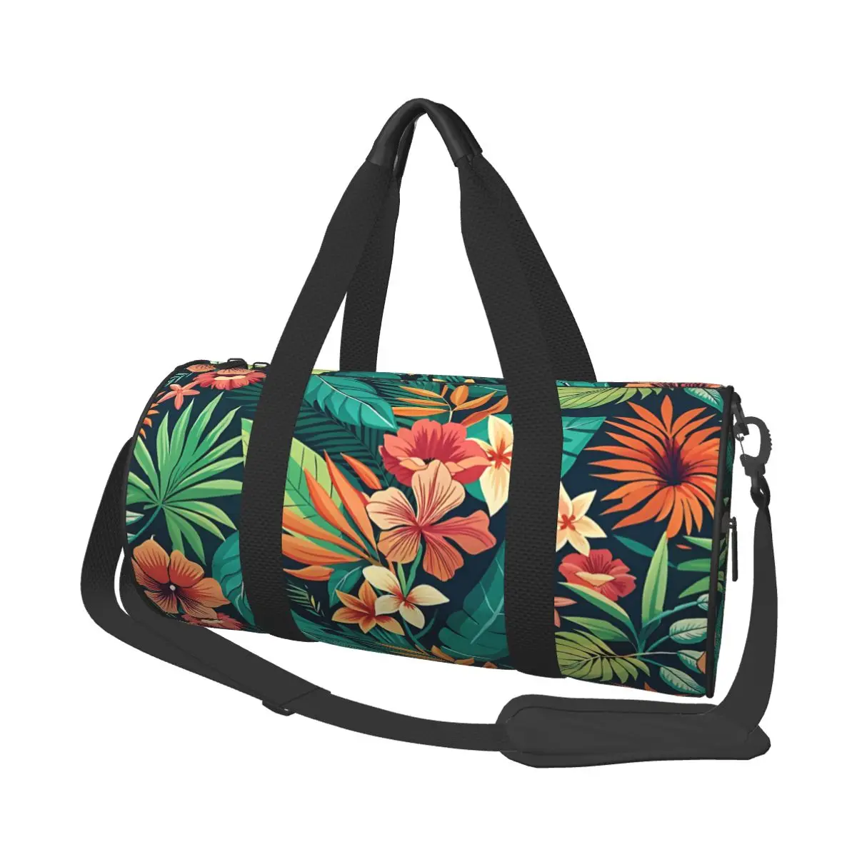 Round Large Capacity Travel Duffel Bag Hawaii Colorful Flower And Leaf Tote Large Capacity Weekender Gym Sport Holdall
Round Large Capacity Travel Duffel Bag Hawaii Colorful Flower And Leaf Tote Large Capacity Weekender Gym Sport Holdall