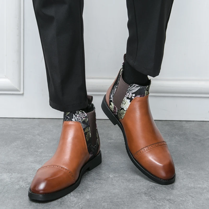 Chinese Style Jacquard Chelsea Boots Elasti Fashionable Personalized Business Leisure Office Wedding Banquet Trendy Boots
Chinese Style Jacquard Chelsea Boots Elasti Fashionable Personalized Business Leisure Office Wedding Banquet Trendy Boots