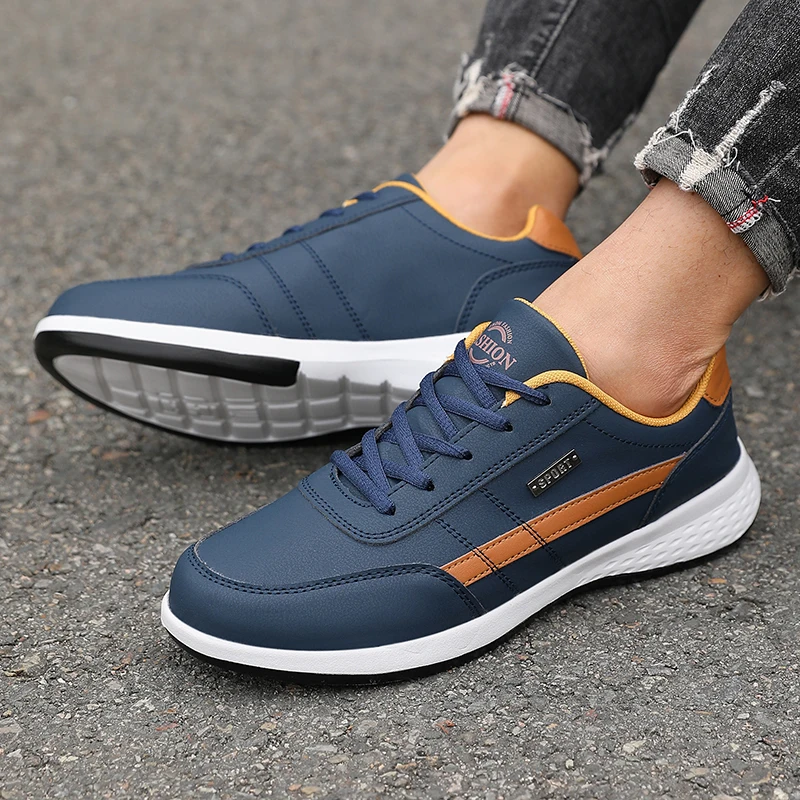 New Pu Leather Men Shoes Sneakers Casual Fashionable Breathable Anti Slip Men'ssneakers Outdoor Gym Training Men's Running Shoes
New Pu Leather Men Shoes Sneakers Casual Fashionable Breathable Anti Slip Men'ssneakers Outdoor Gym Training Men's Running Shoes