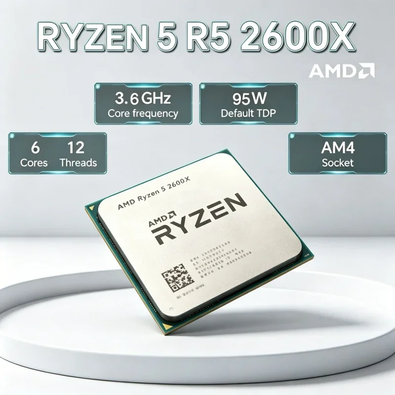 High Frequency AMD Gaming Desktop CPU Ryzen 5 R5 2600X 6-Core 12-Thread 3.6GHz 95W LGA AM4 Without Package
High Frequency AMD Gaming Desktop CPU Ryzen 5 R5 2600X 6-Core 12-Thread 3.6GHz 95W LGA AM4 Without Package