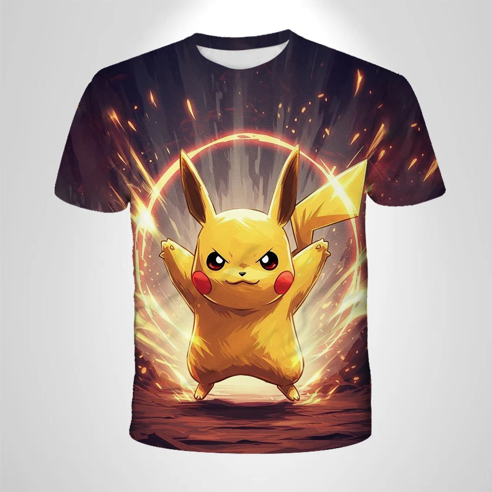 2025 Anime Pokemon Boy 7-14 Years T-shirt Pikachu Children 3D Fashion Boys Girls Kids T Shirt Men Clothing T-shirt Short Sleeve
2025 Anime Pokemon Boy 7-14 Years T-shirt Pikachu Children 3D Fashion Boys Girls Kids T Shirt Men Clothing T-shirt Short Sleeve