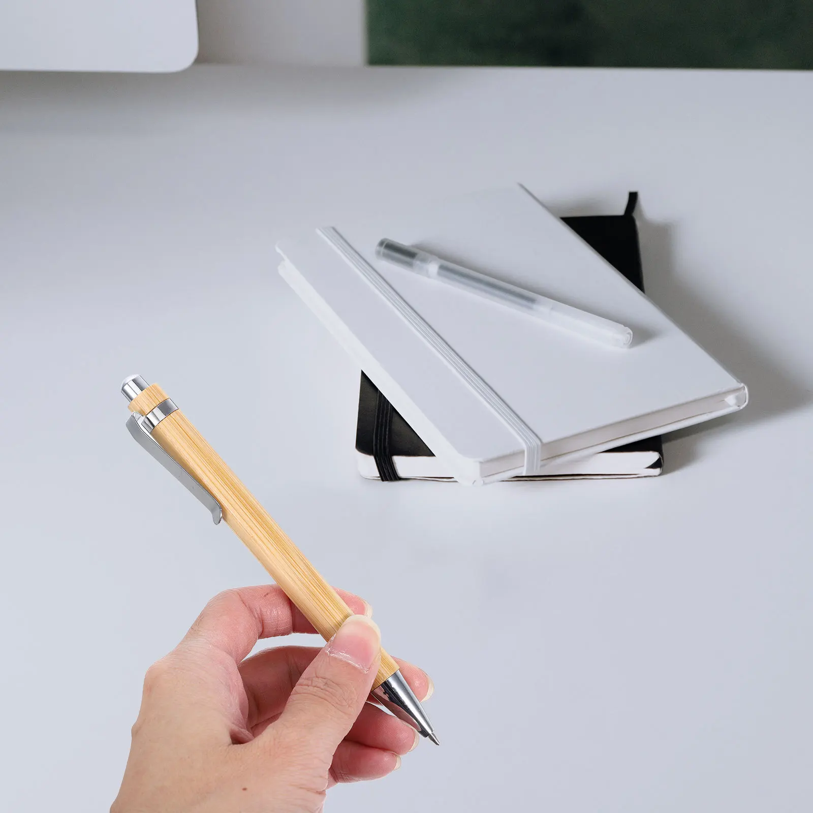 12Pcs Bamboo Retractable Ballpoint Pens Fine Point Smooth Writing Journal Pen for Students Office Home Use Bamboo Ballpoint Pens 
12Pcs Bamboo Retractable Ballpoint Pens Fine Point Smooth Writing Journal Pen for Students Office Home Use Bamboo Ballpoint Pens