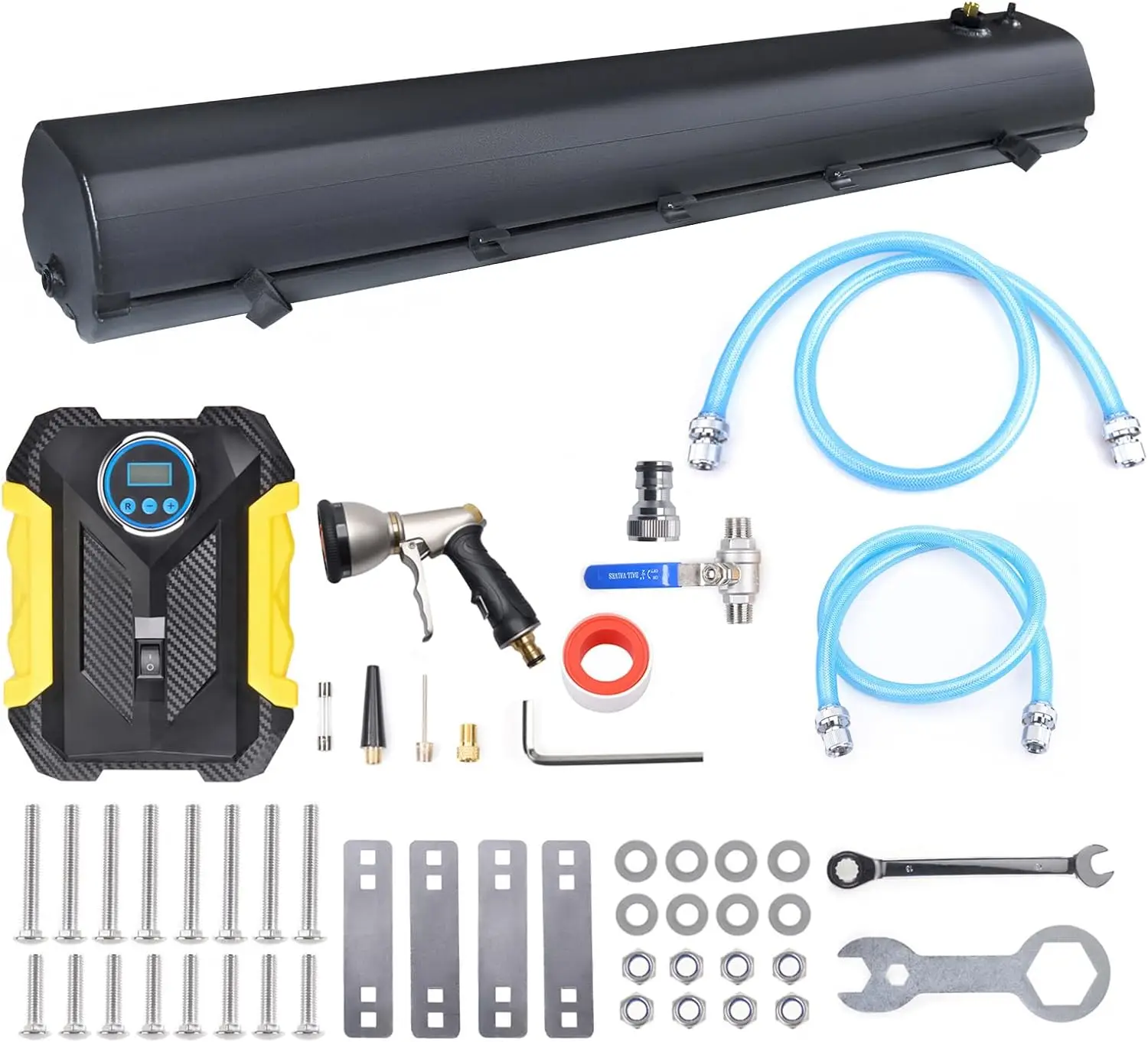 Популярный горячий продавать 8 галлонов 30 л автомобильный резервуар для воды на крыше Душ для кемпинга для внедорожников Кемпинговый резервуар для воды для кемпинга Душ Wat 
Популярный горячий продавать 8 галлонов 30 л автомобильный резервуар для воды на крыше Душ для кемпинга для внедорожников Кемпинговый резервуар для воды для кемпинга Душ Wat