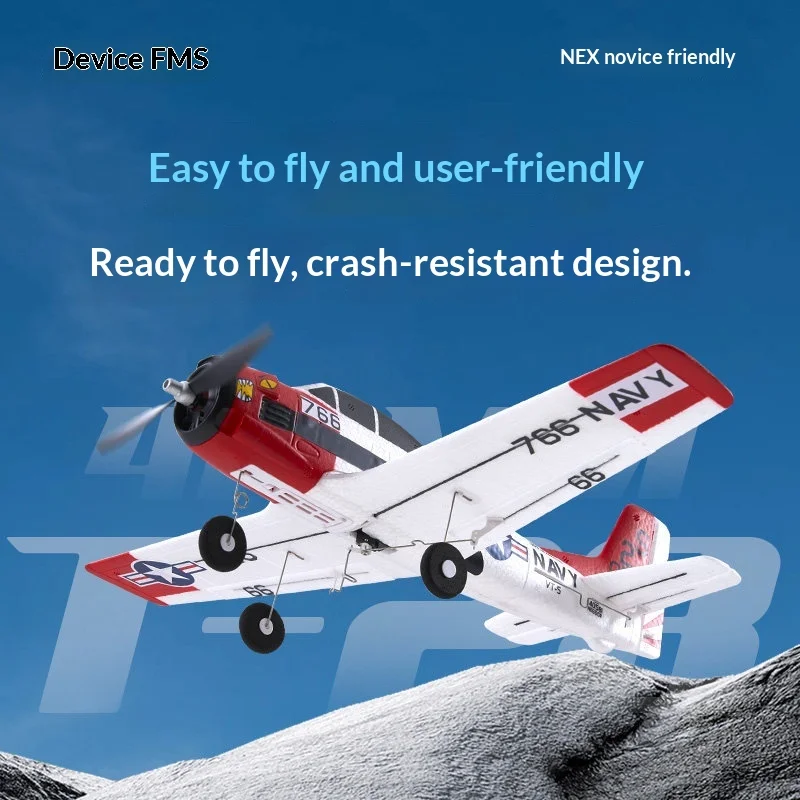 Fms 410 T-28 Rc Airplane Beginner Fixed-Wing Trainer Durable Anti-Crash Remote Control Aircraft With One-Key Return
Fms 410 T-28 Rc Airplane Beginner Fixed-Wing Trainer Durable Anti-Crash Remote Control Aircraft With One-Key Return