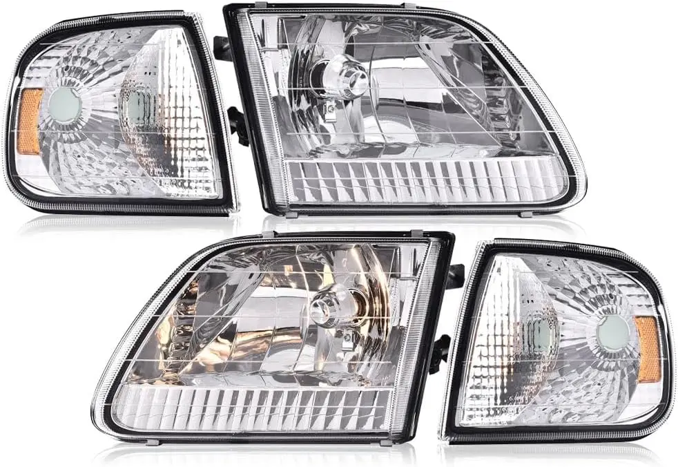 Фара в сборе, совместимая с Ford F150 1997-2004 годов/подходит для Ford Expedition 1997-2002 годов со стороны водителя и пассажира с прозрачным углом Sig
Фара в сборе, совместимая с Ford F150 1997-2004 годов/подходит для Ford Expedition 1997-2002 годов со стороны водителя и пассажира с прозрачным углом Sig